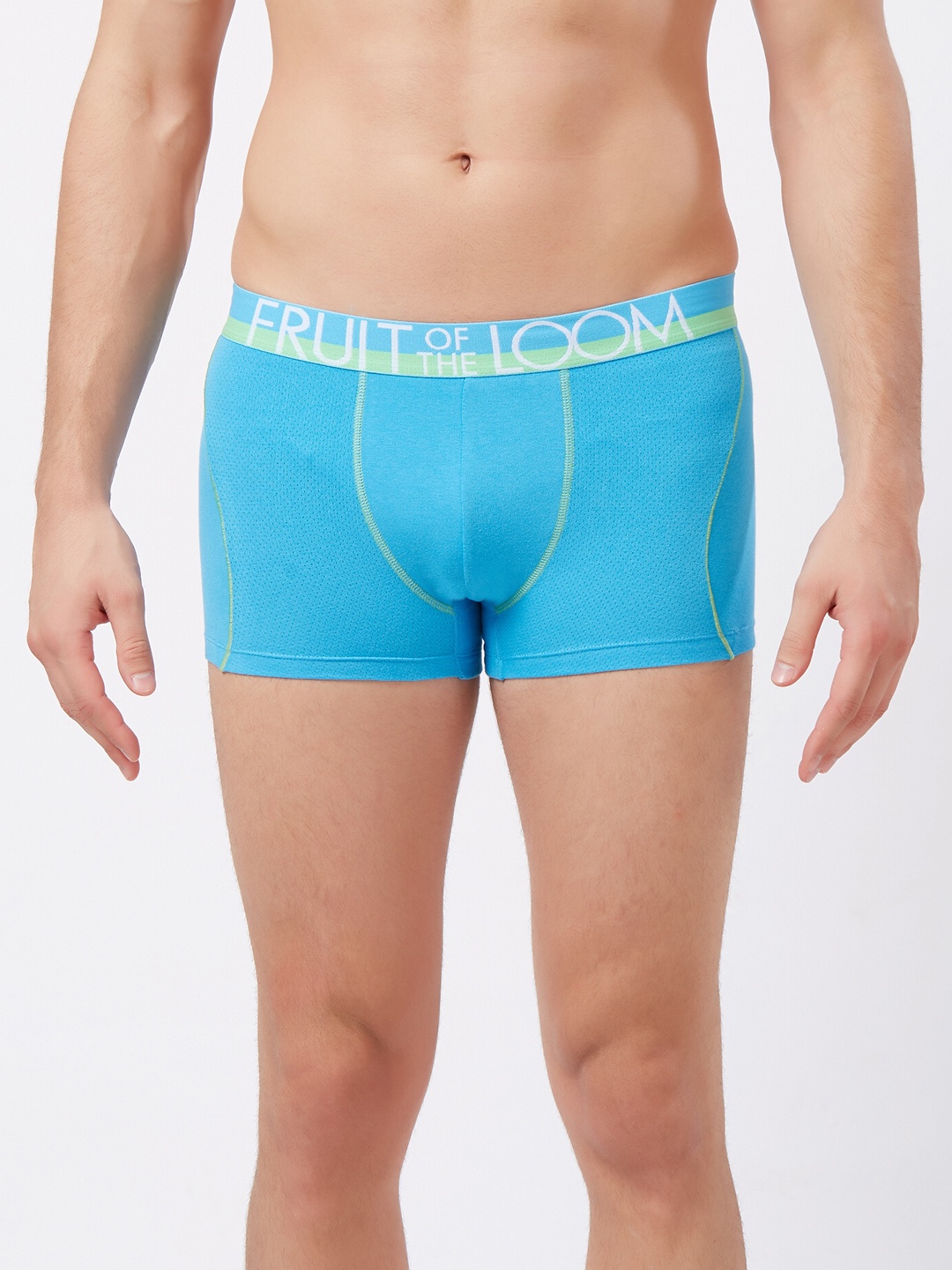 

Fruit of the loom Men Blue Solid Trunks MTR11-A1S4