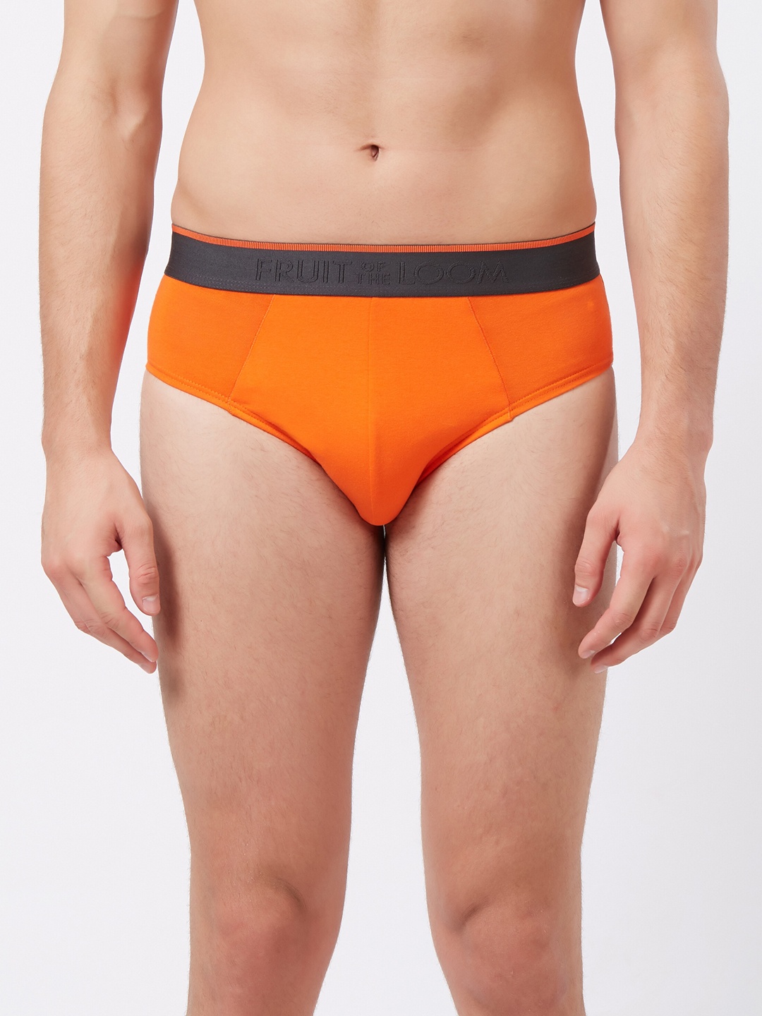 

Fruit of the loom Men Orange Solid Hip Briefs MHB09-A1S4