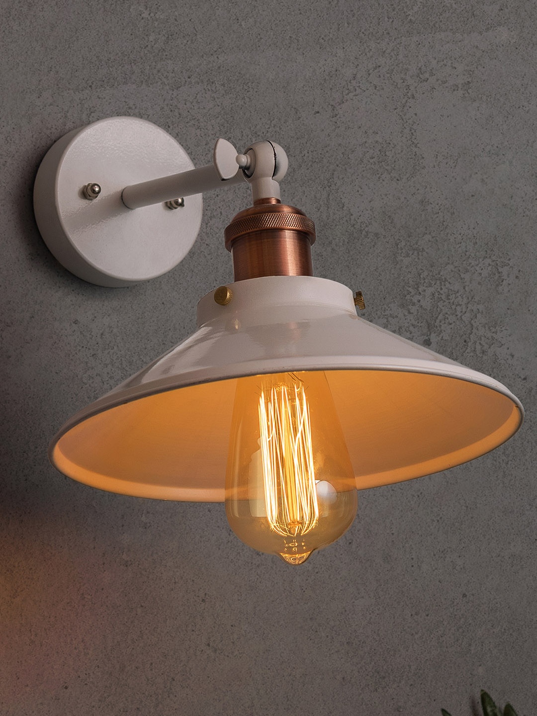 

Homesake White Solid Handcrafted Swing Arm Light