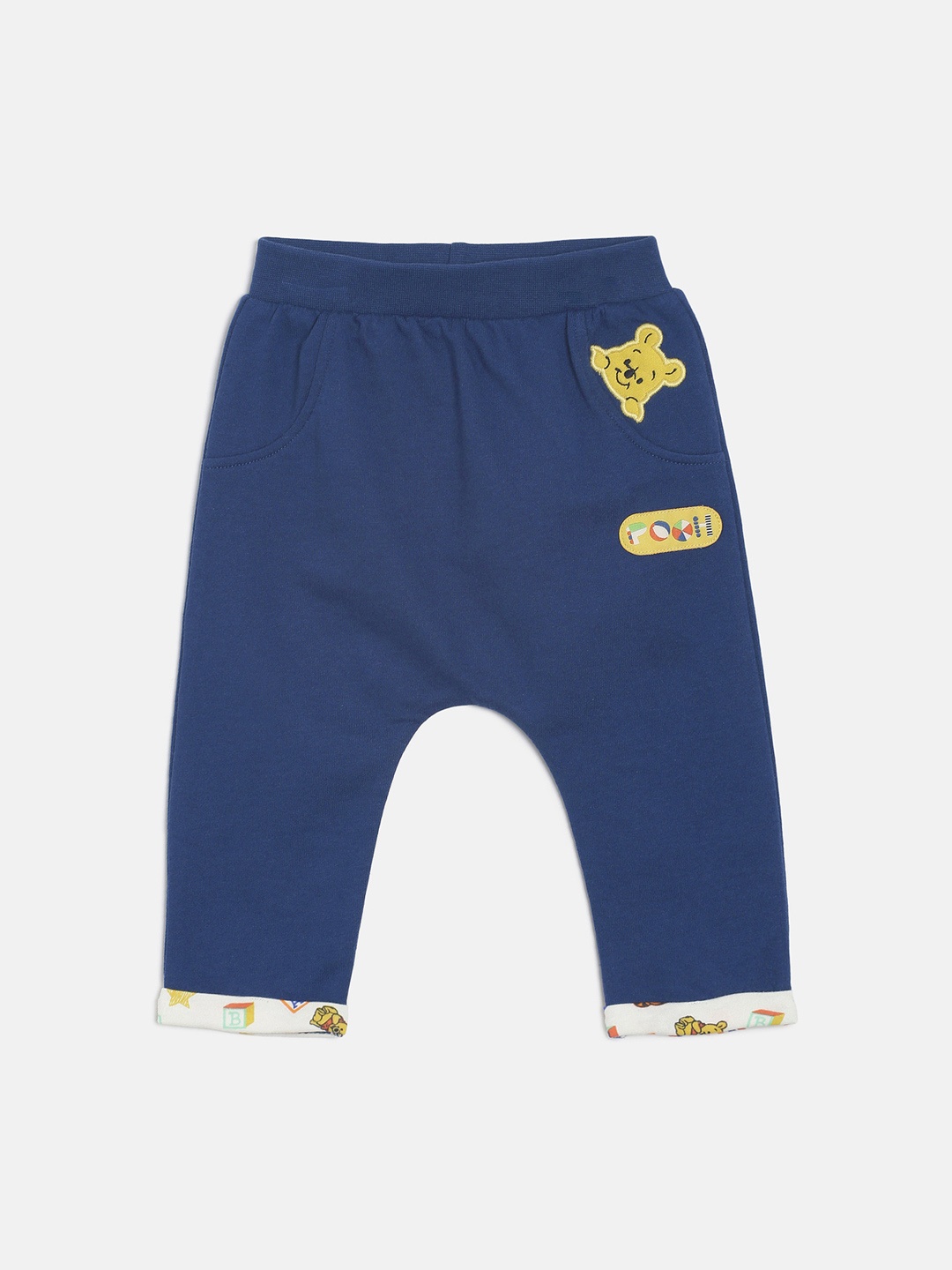 

MINI KLUB Kids-Unisex Blue Disney Solid Track Pants