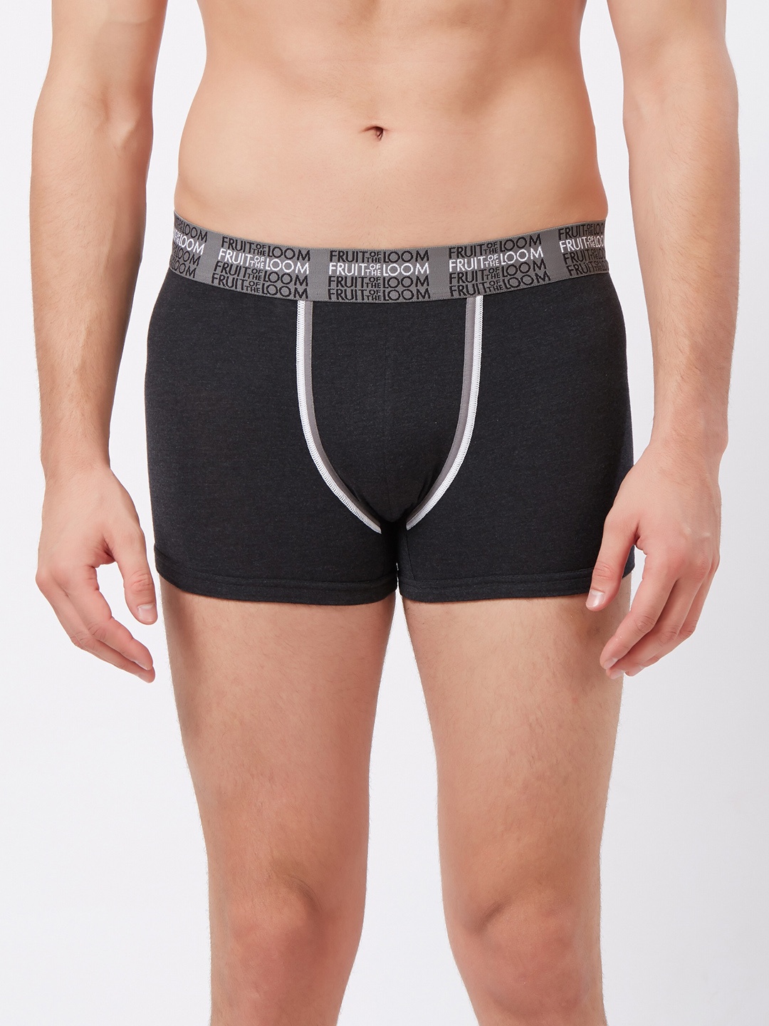 

Fruit of the loom Men Grey Solid Trunks MTR07-A1S1