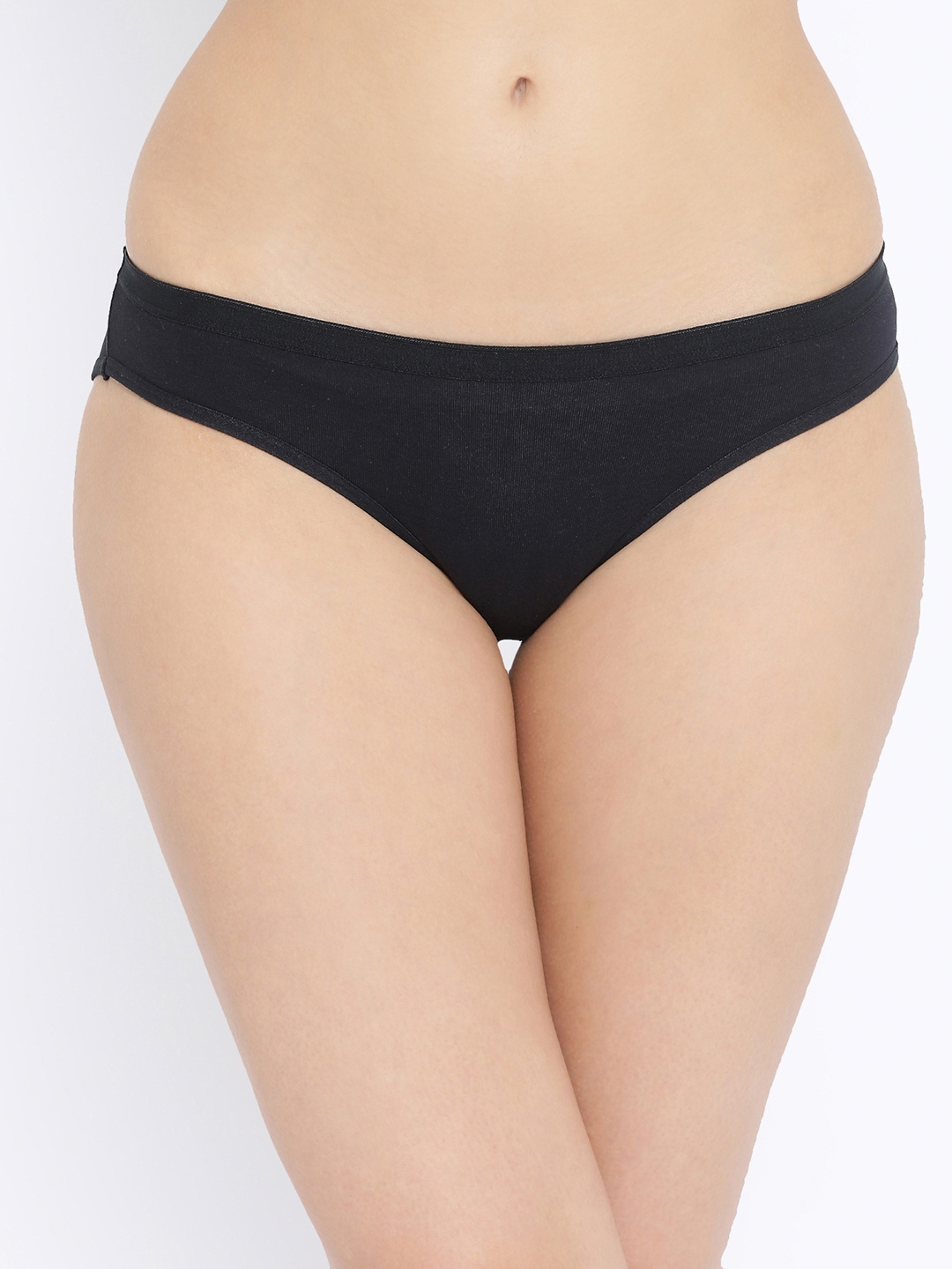 

Clovia Women Black Solid Low Waist Bikini Briefs PN3211P13XL