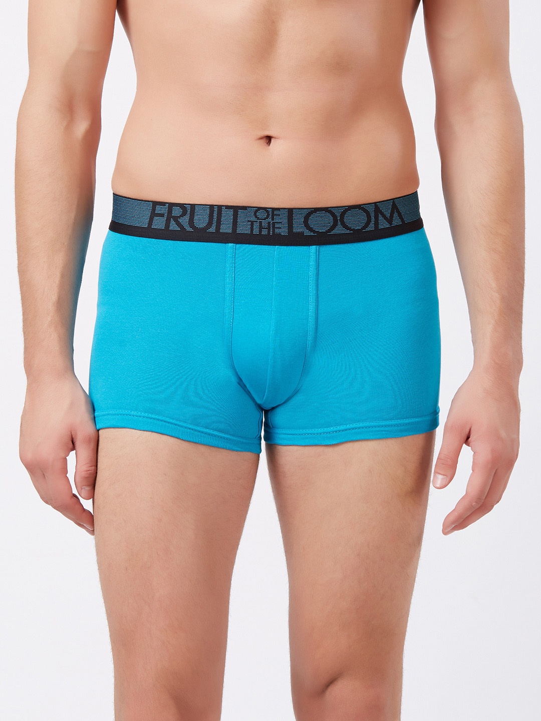 

Fruit of the loom Men Blue Solid Trunks MTR08-A1S3