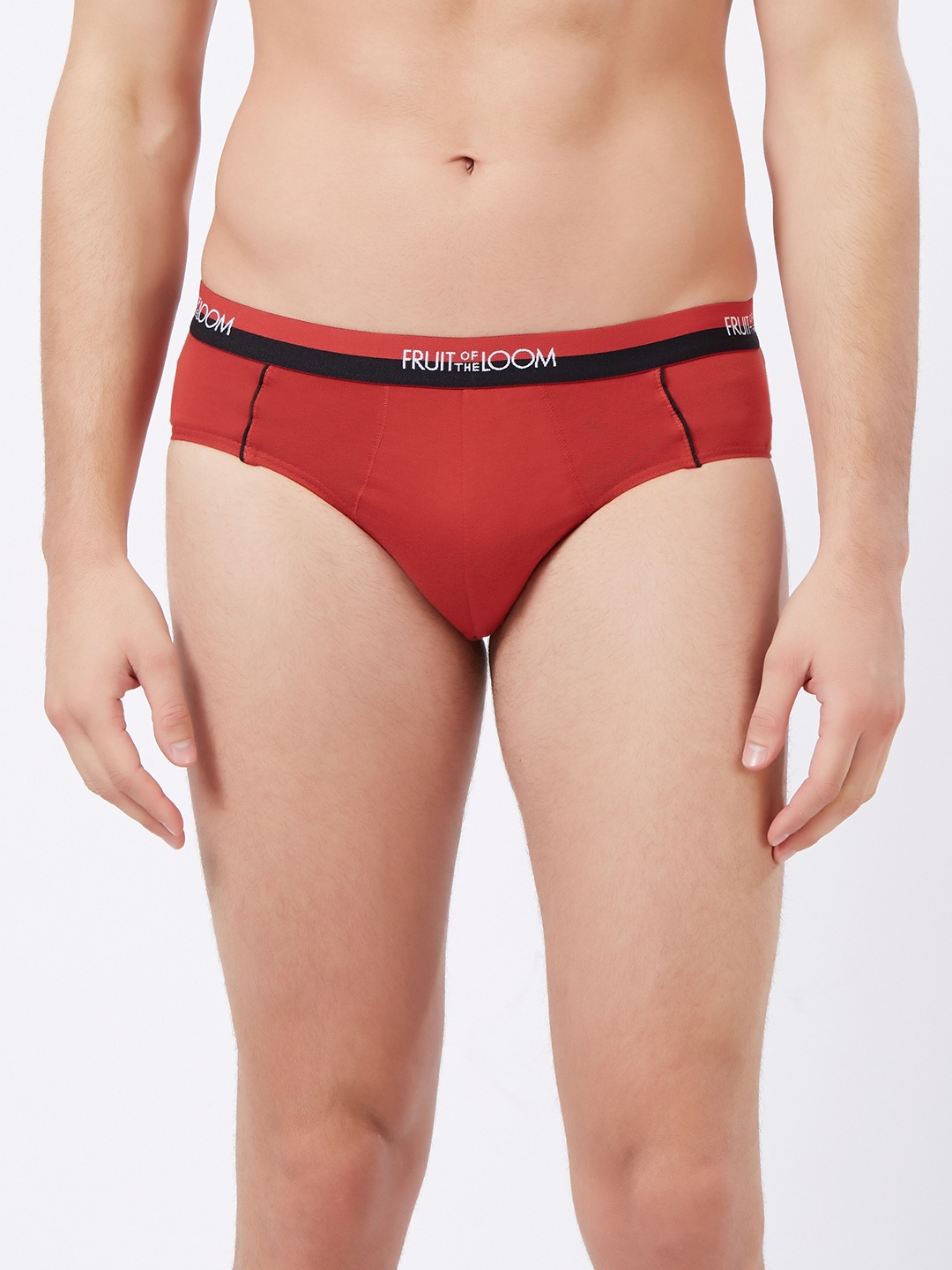 

Fruit of the loom Men Red Solid Mens Briefs MHB03-A1S4