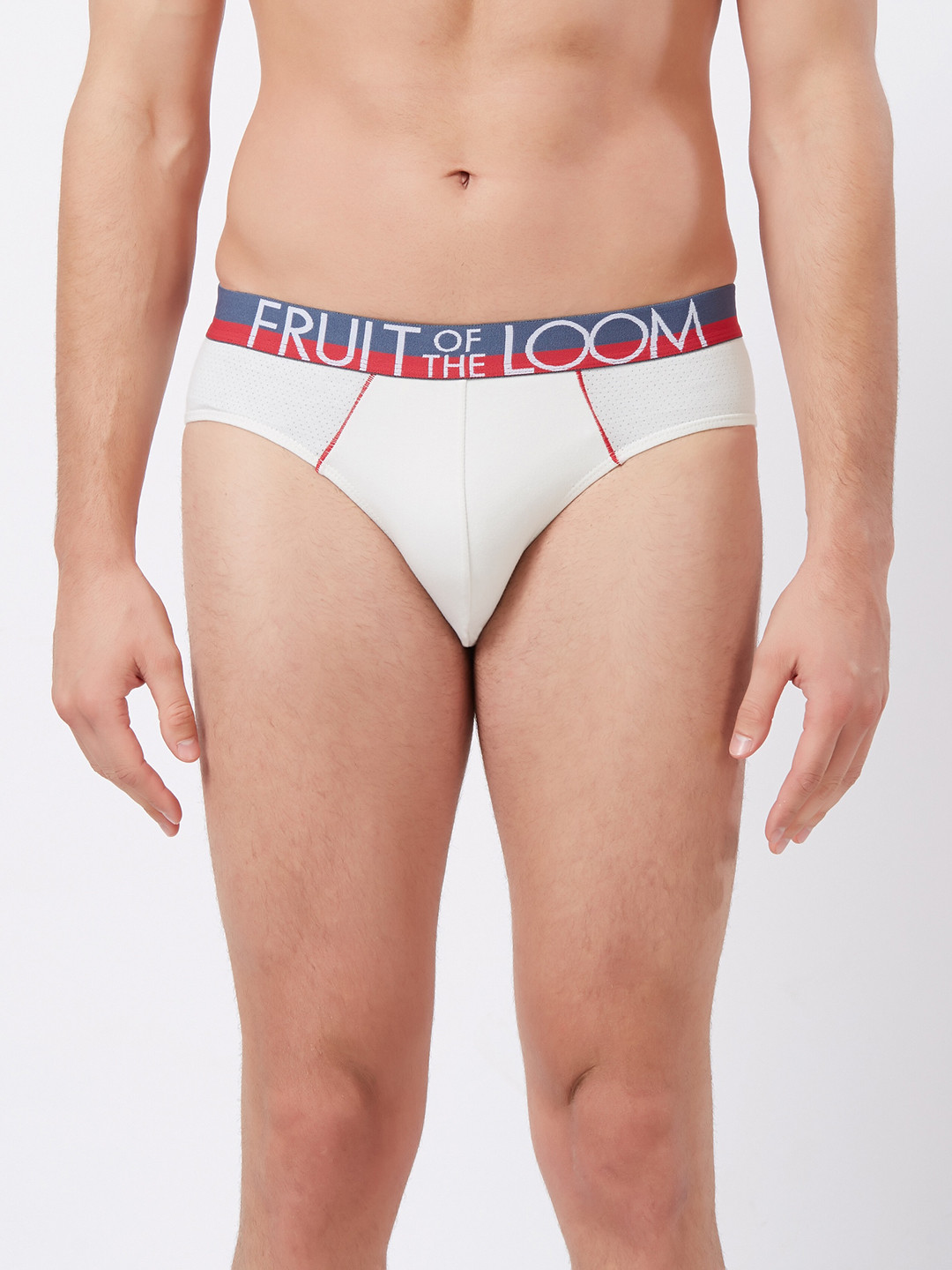 

Fruit of the loom Men White Solid Hip Briefs MHB11-A1S5