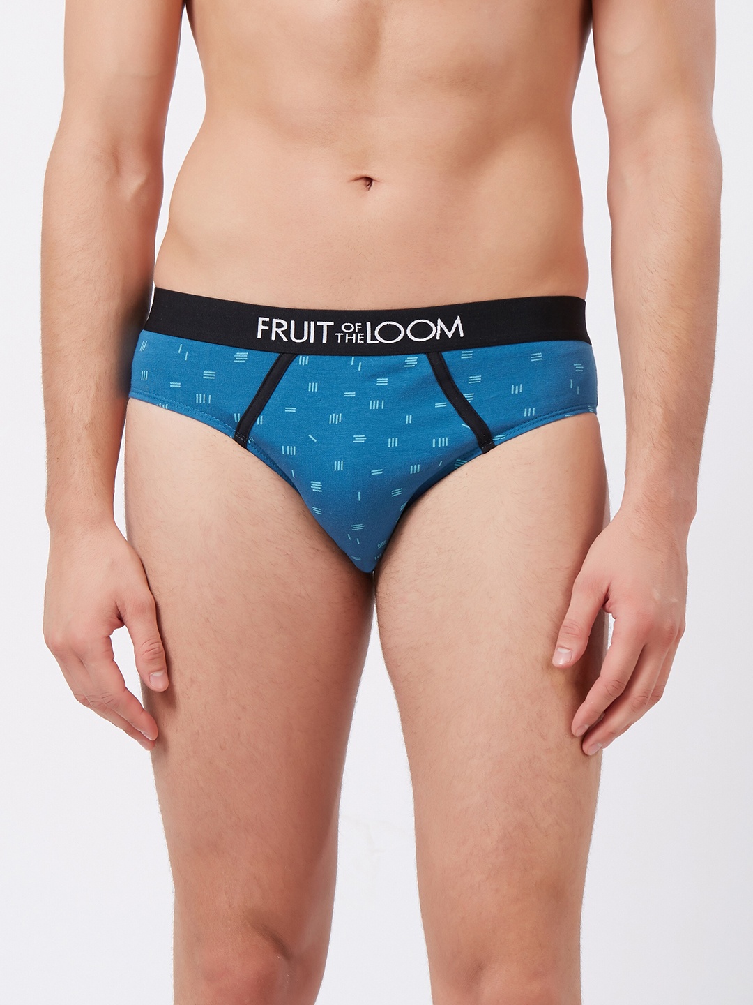 

Fruit of the loom Men Blue Abstract Print Hip Briefs MHB14-A2P3