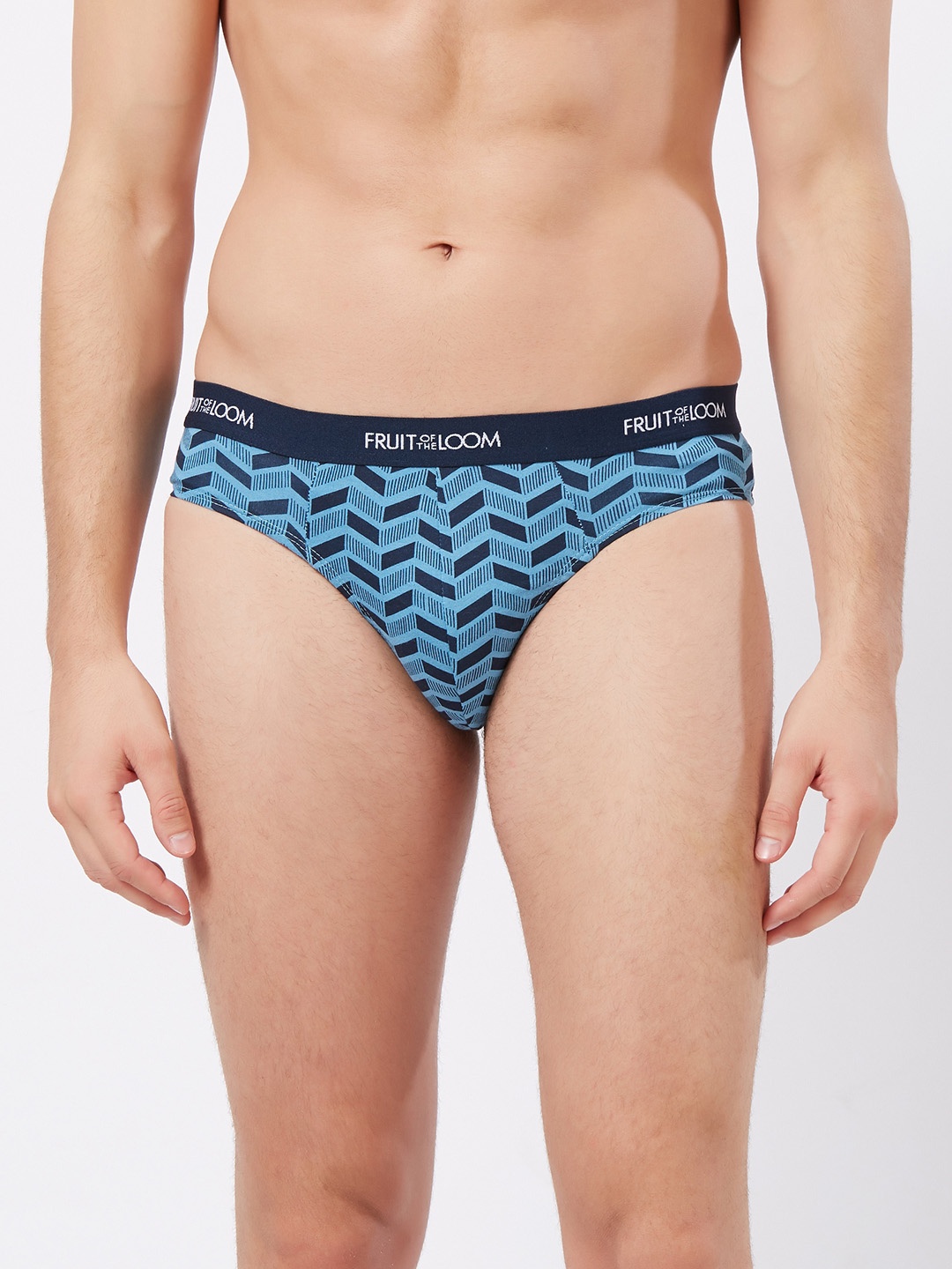 

Fruit of the loom Men Blue Abstract Print Hip Briefs MHB13