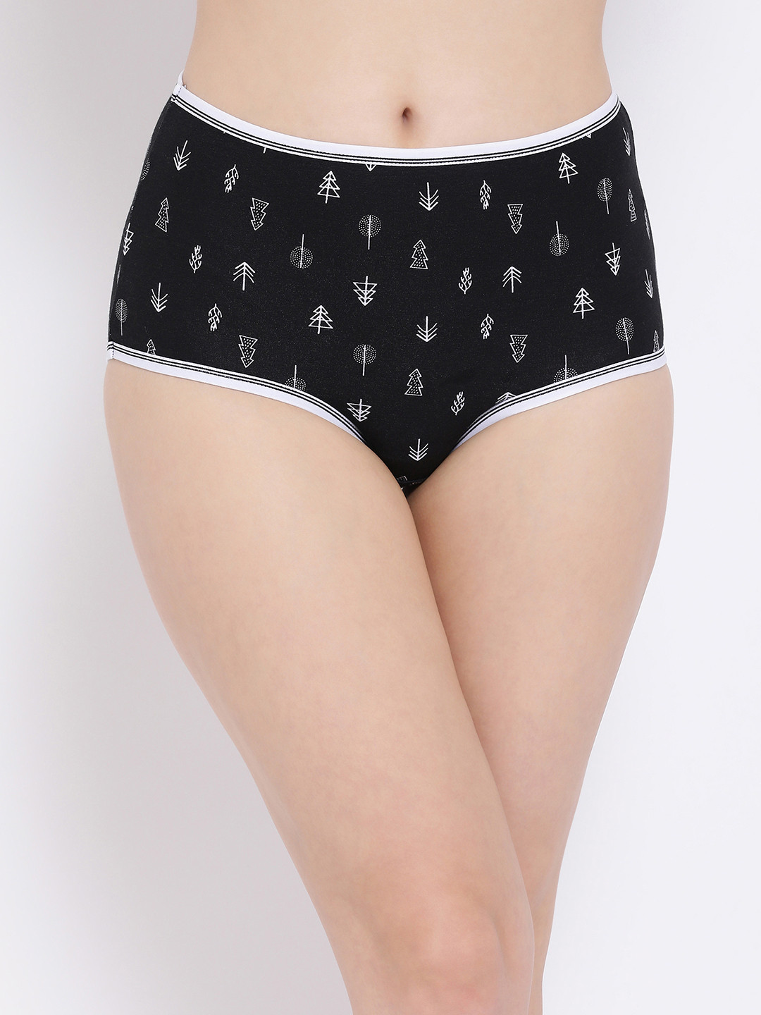 

Clovia Women Black Printed High-Rise Hipster Briefs PN3330P13XL