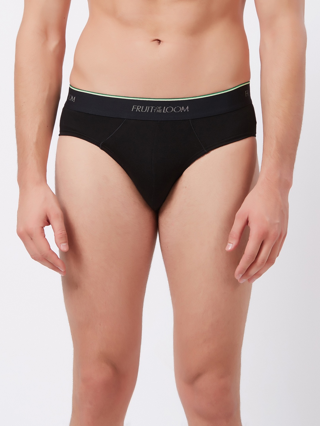 

Fruit of the loom Men Black Solid Hip Briefs MHB06-A1S3