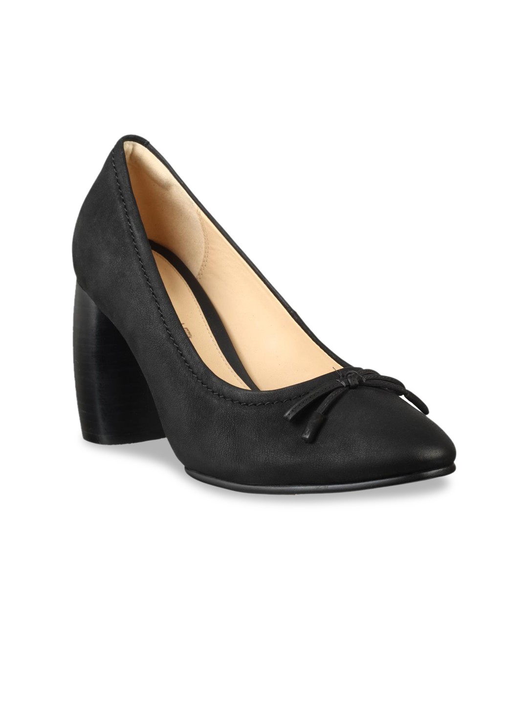 

Clarks Women Black Solid Pumps
