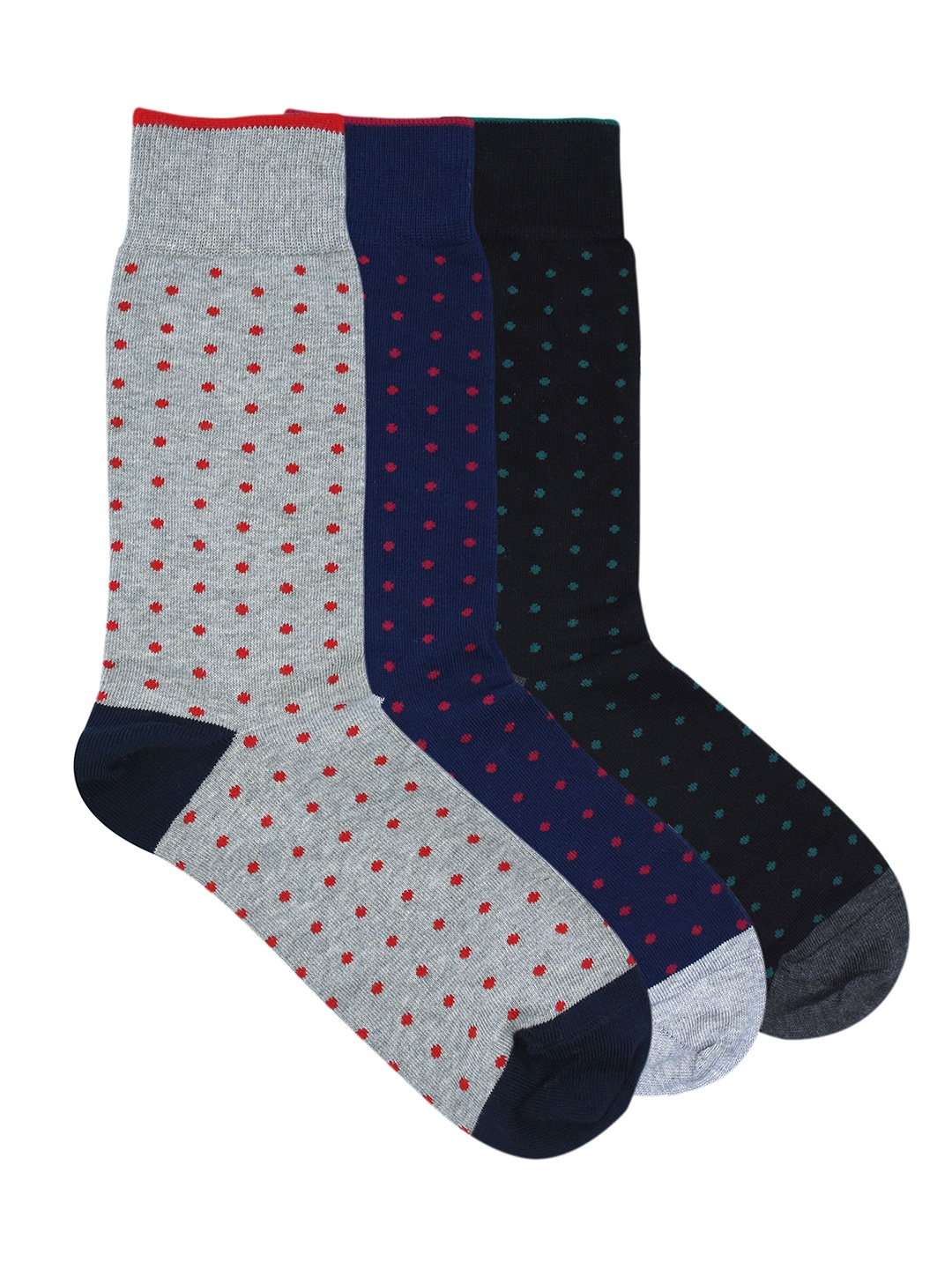 

Balenzia Men Pack of 3 Assorted Patterned Calf-Length Socks