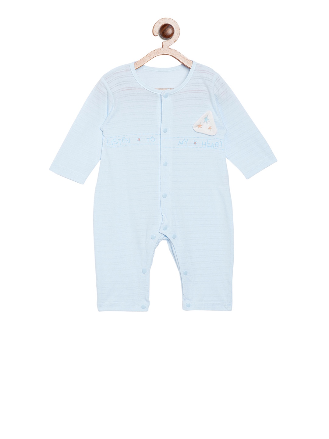 

Camey Kids Blue Striped Rompers