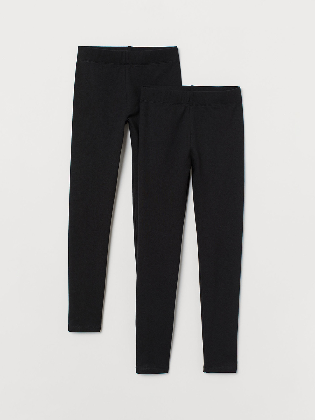 

H&M Girls 2-pack Sustainable Leggings, Black