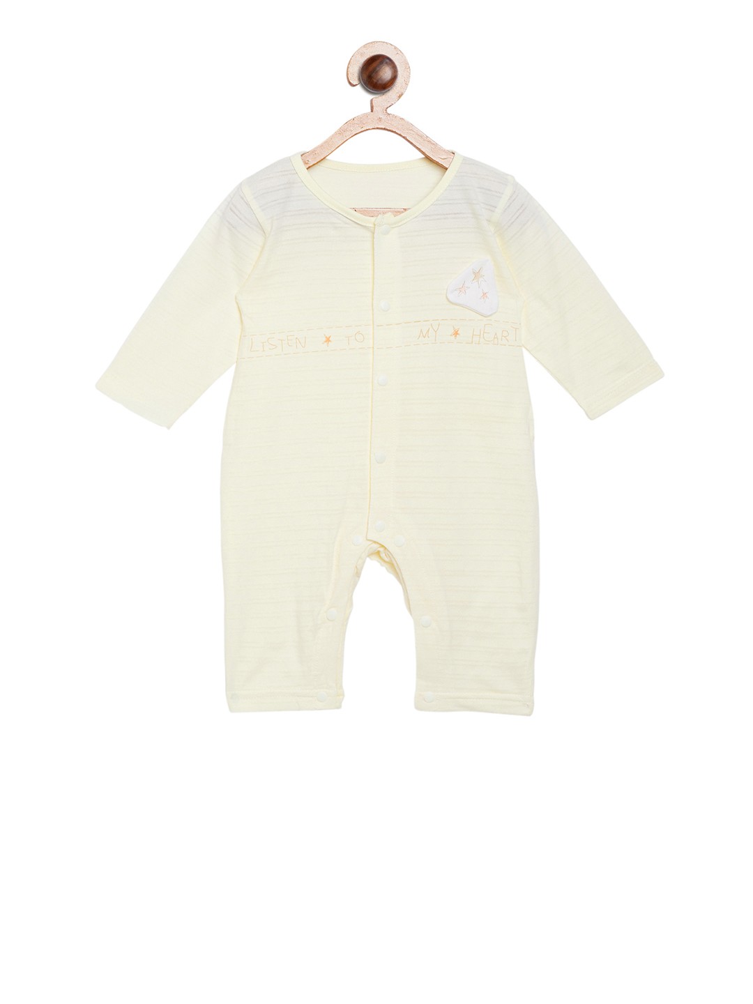 

Camey Kids Yellow Striped Rompers