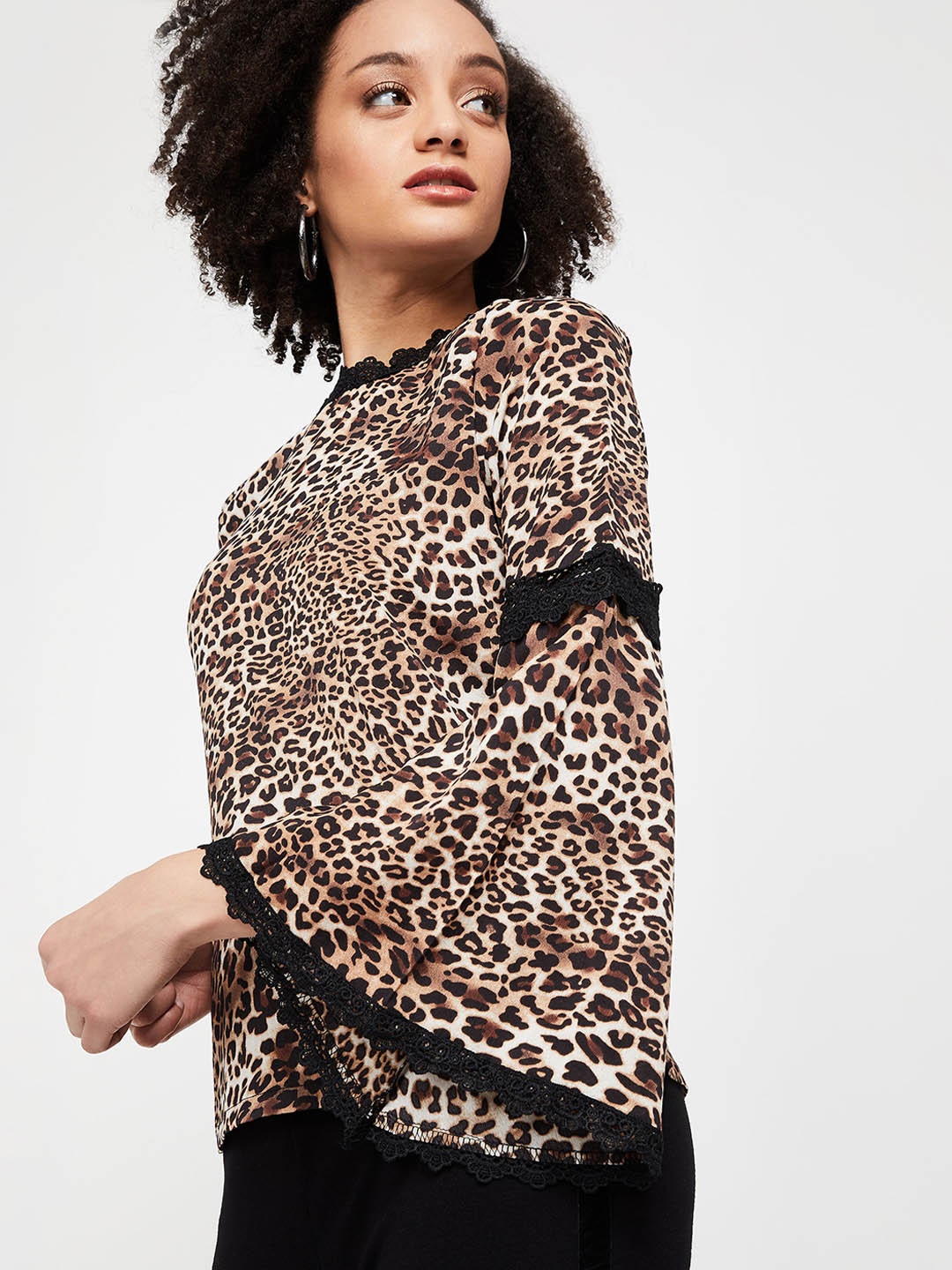 

Ginger by Lifestyle Women Brown Printed Top