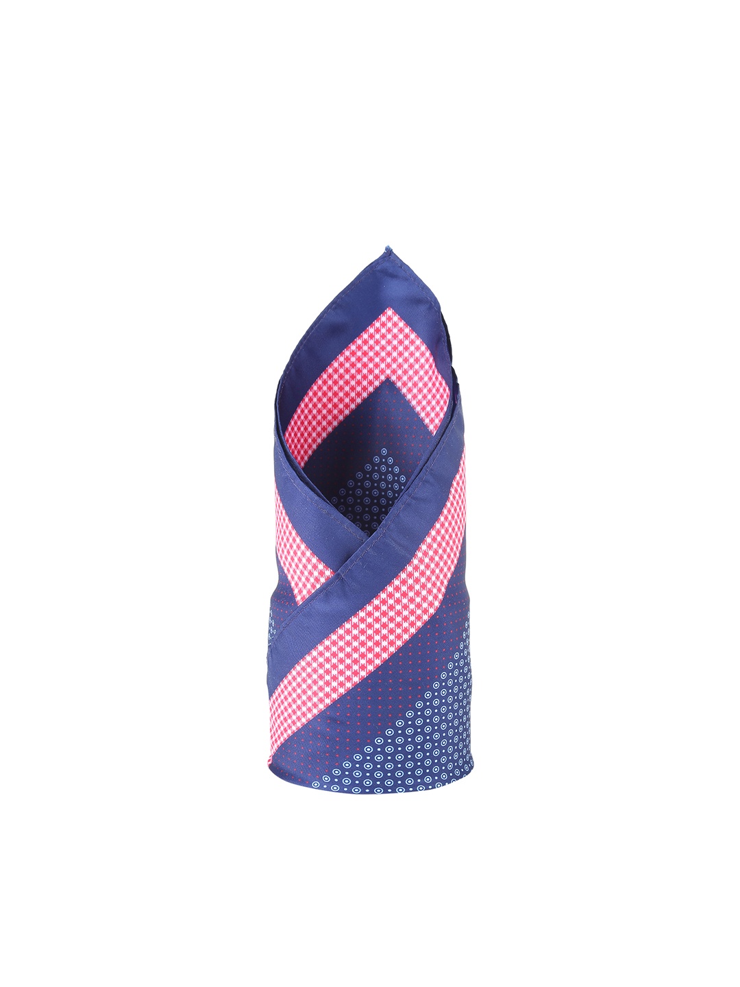 

Peter England Men Navy Blue Patterned Pocket Square