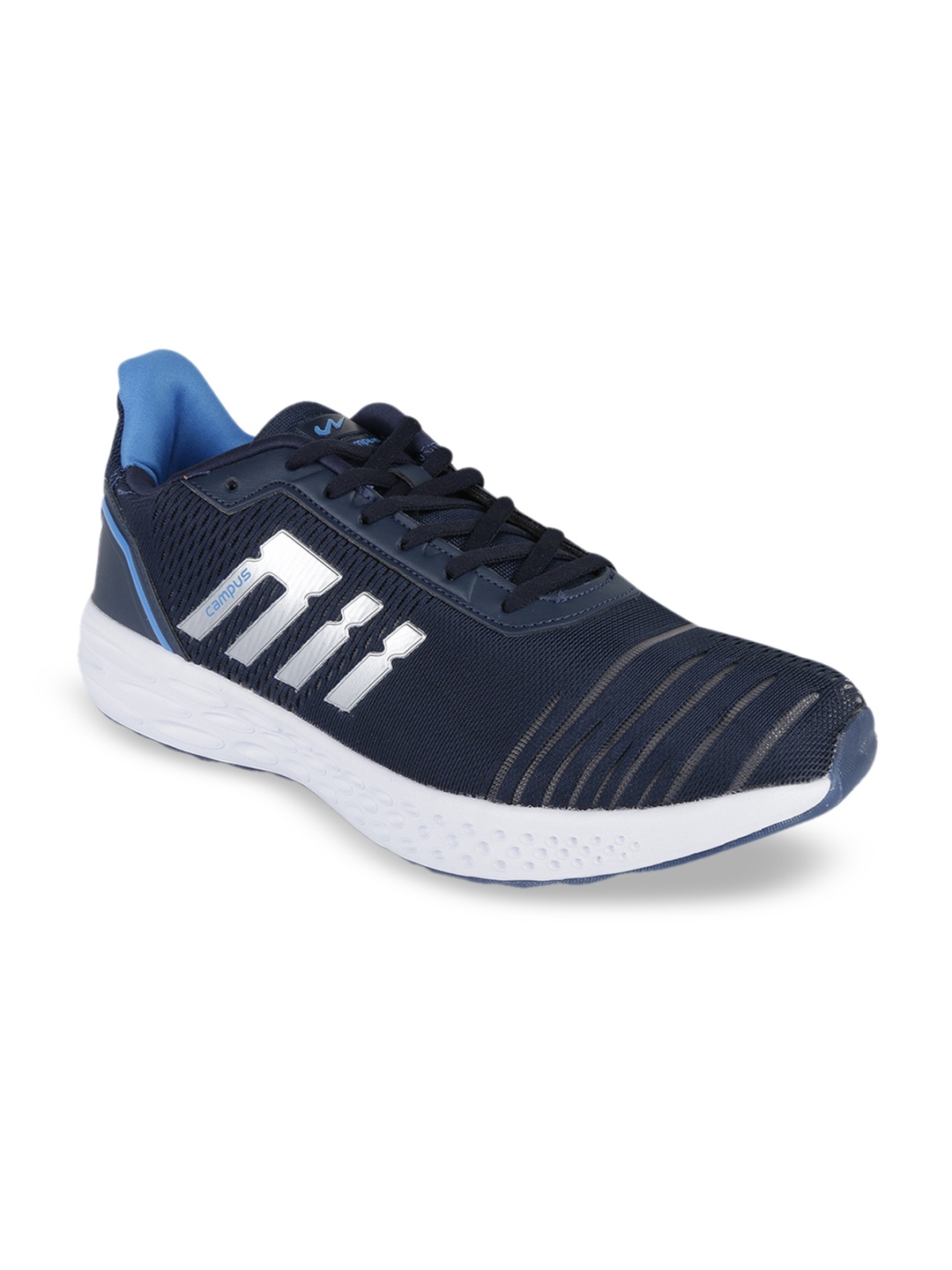 

Campus Men Navy Blue & Blue Mesh Running Shoes