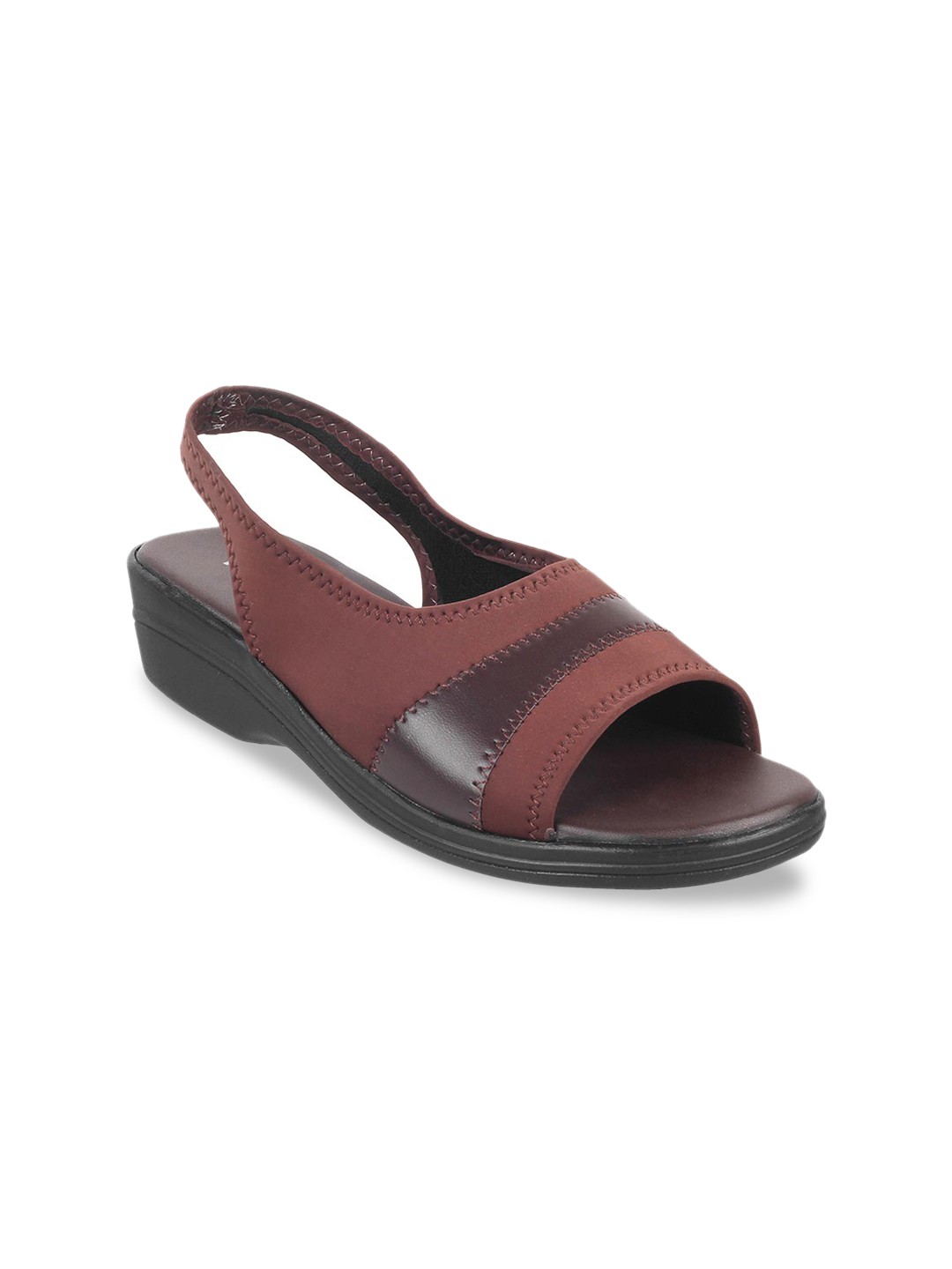 

WALKWAY by Metro Women Brown Colourblocked Heels