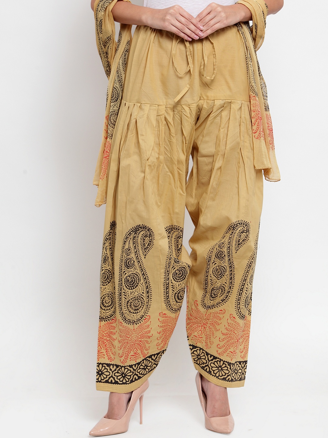 

Clora Creation Women Beige Printed Salwar & Dupatta Set