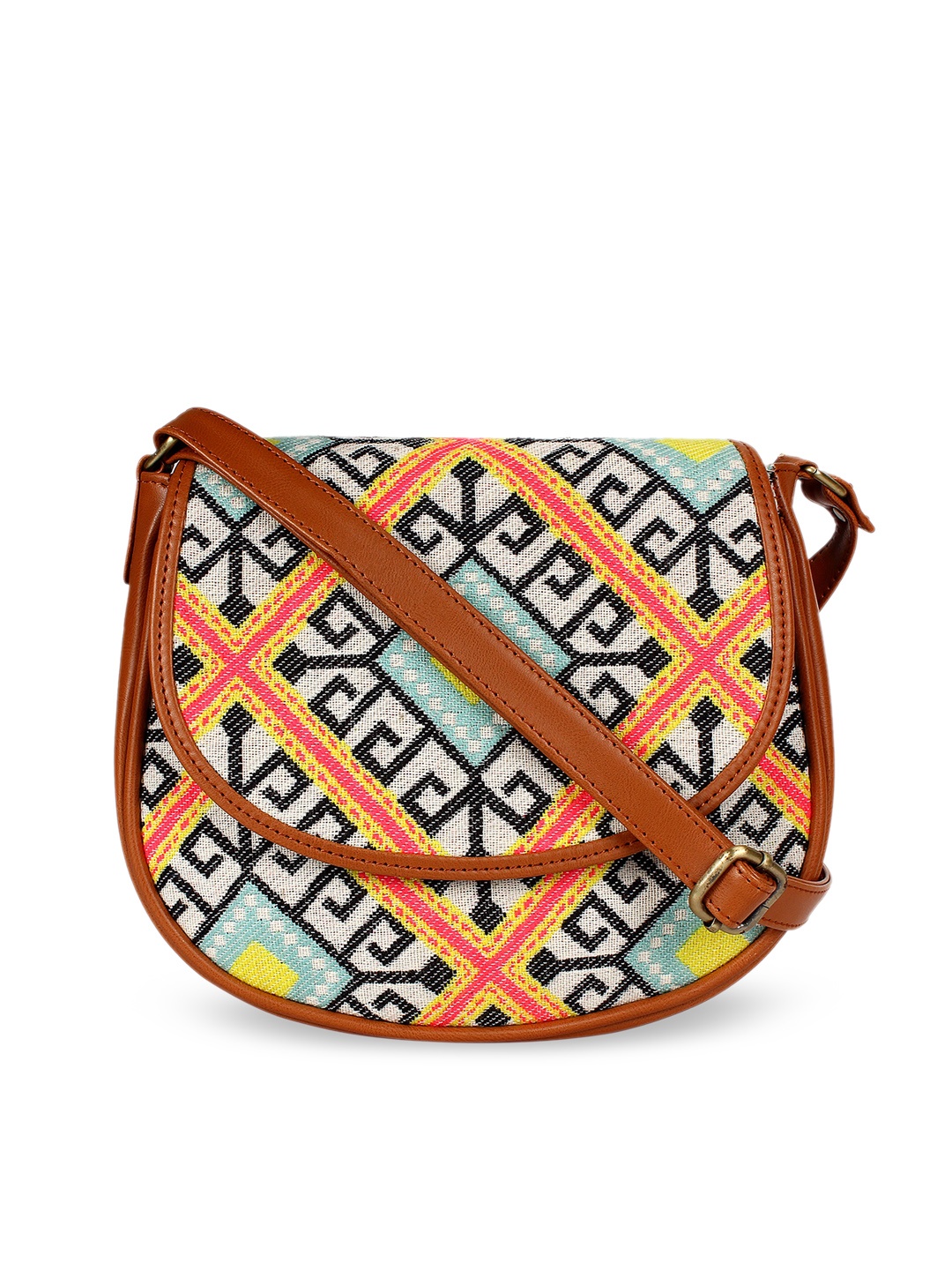 

ZAREGARE Women Multicoloured Self Design Sling Bag, Multi
