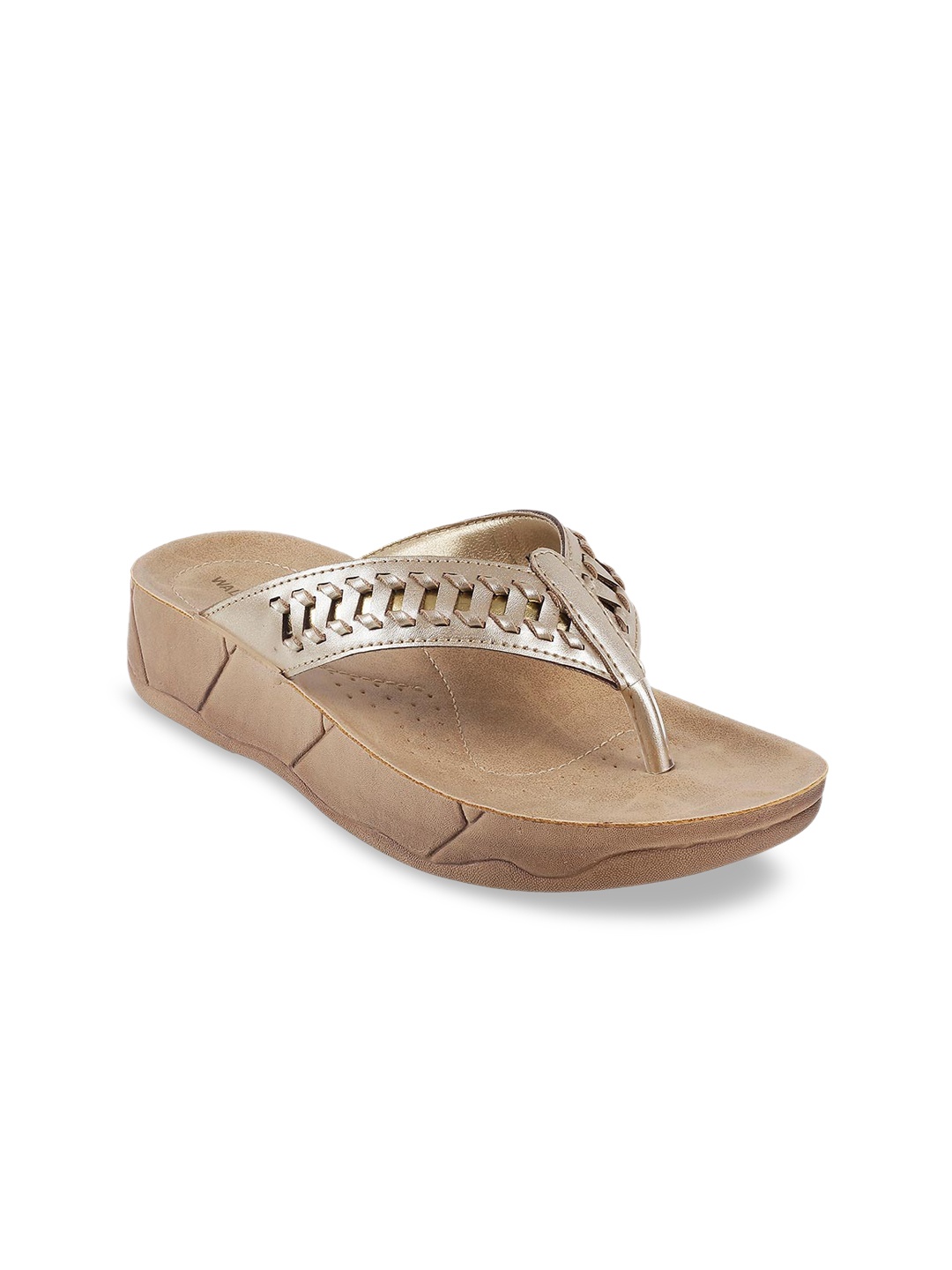 

WALKWAY by Metro Women Gold-Toned Solid Heels