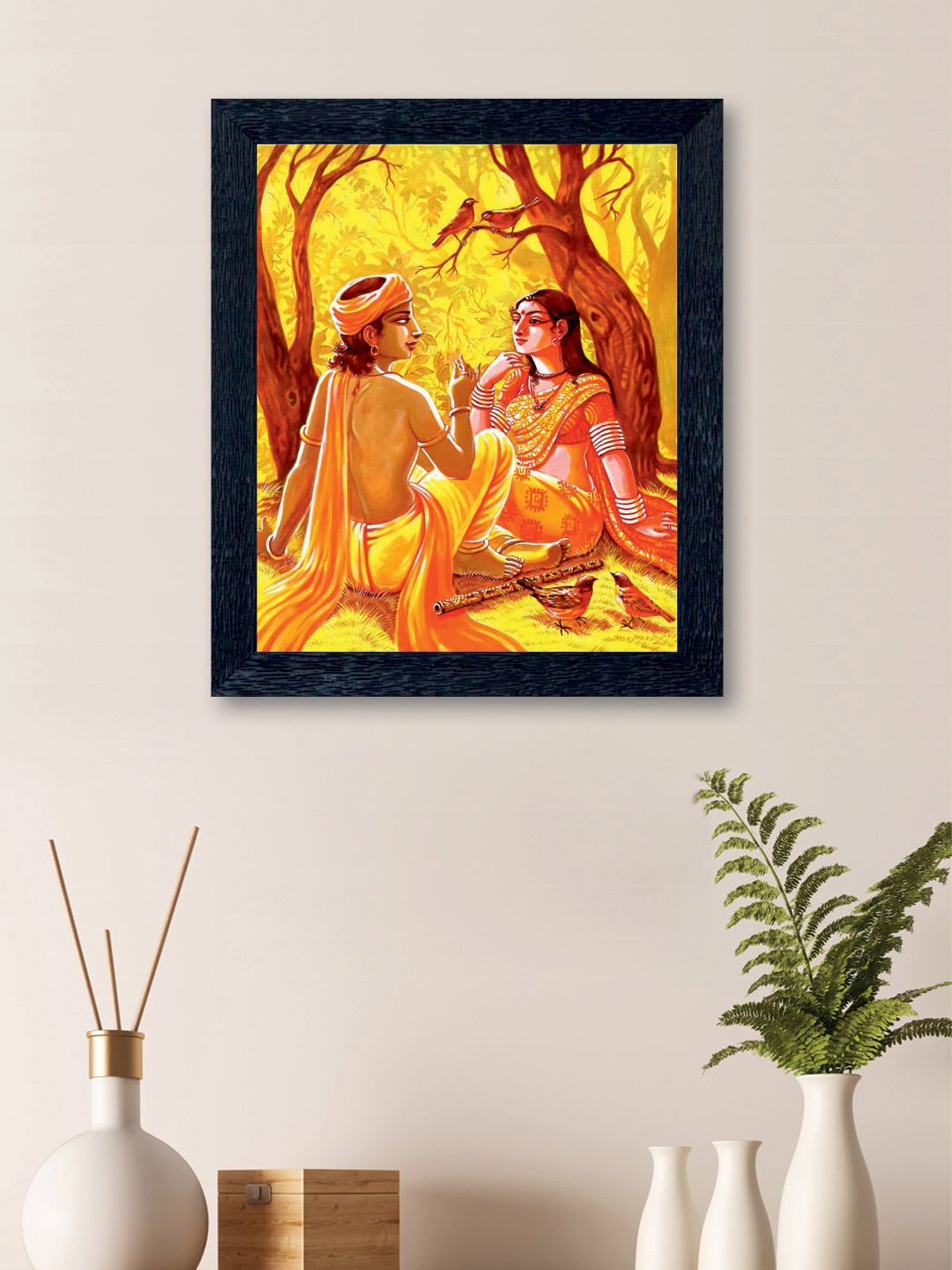 

nest ART Multicoloured Radha Krishna Wall Art, Multi