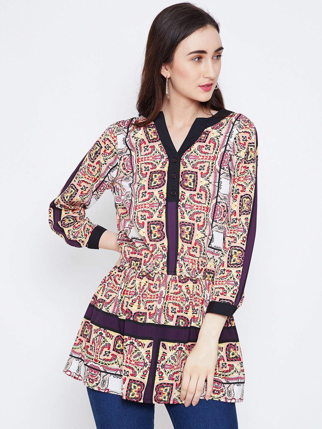 

Oxolloxo Women Multi-Coloured Printed Tunic