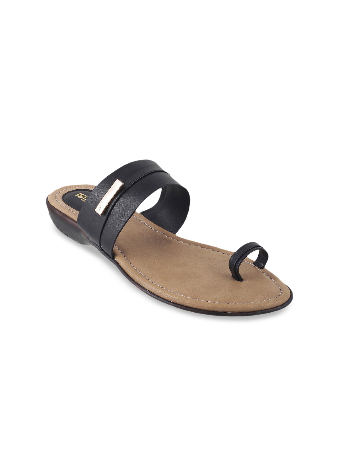 

WALKWAY by Metro Women Black Solid Sandals