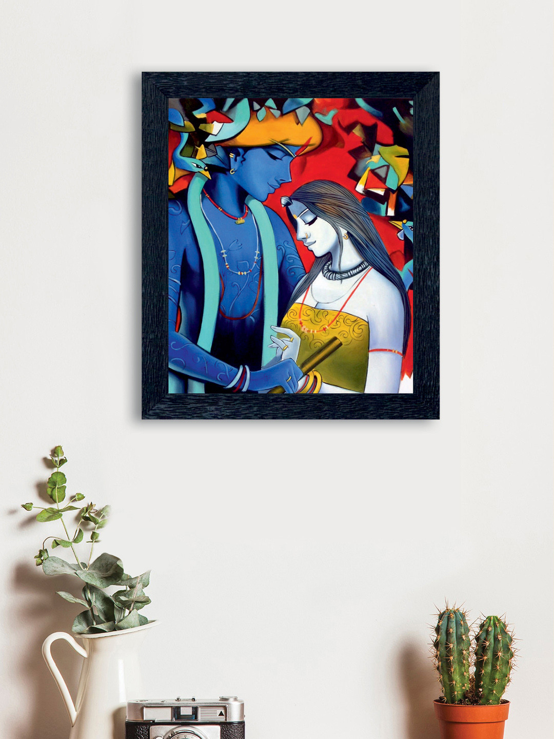 

nest ART Multicoloured Radha Krishna Wall Art, Multi