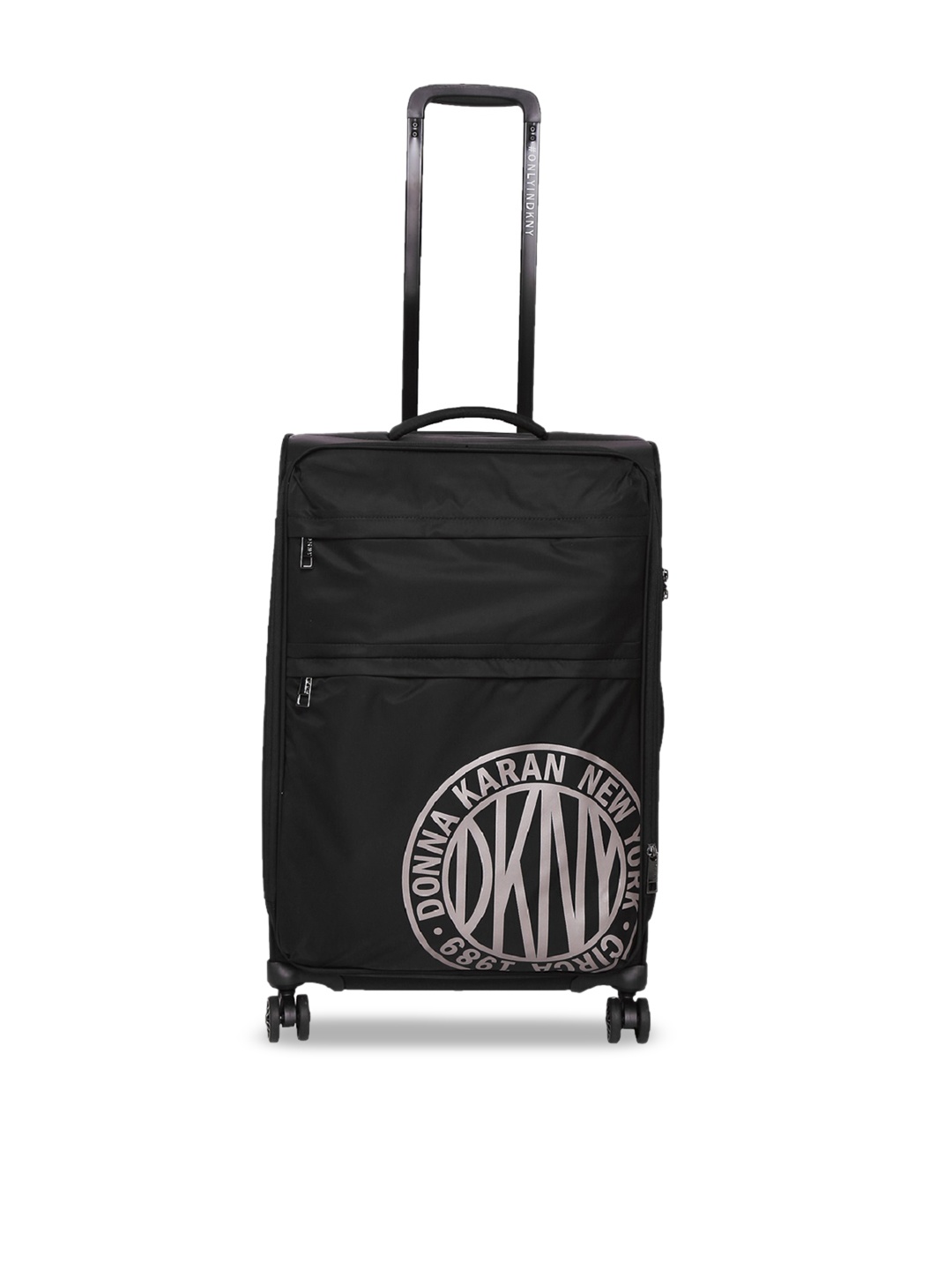 

DKNY Unisex Black Solid Urban Sport Soft-Sided Medium Trolley Suitcase