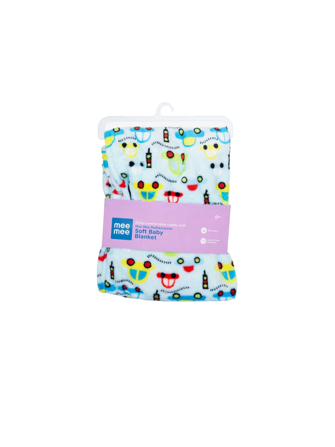 

MeeMee Baby Blue Abstract Mild Winter 300 GSM Single Bed Blanket