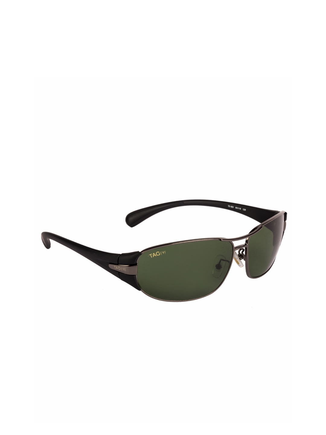 

TAG EYE Unisex Rectangle Sunglasses TE003TAG256, Green