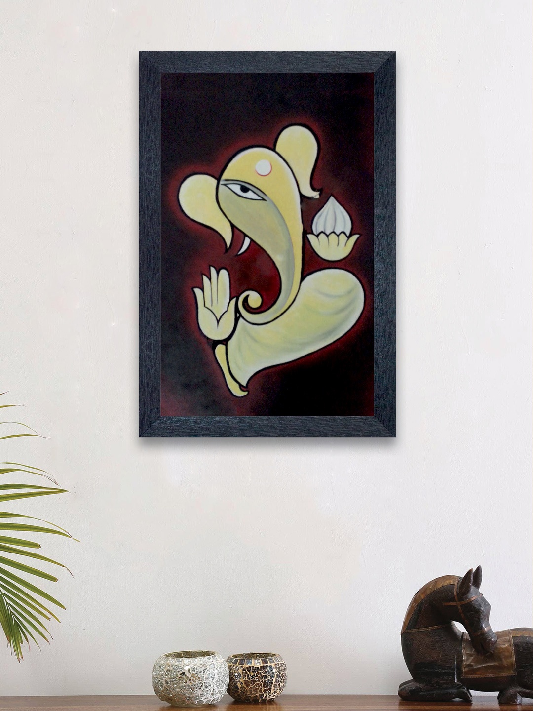 

nest ART Multicoloured Lord Ganesha Synthetic Wood Wall Art, Multi