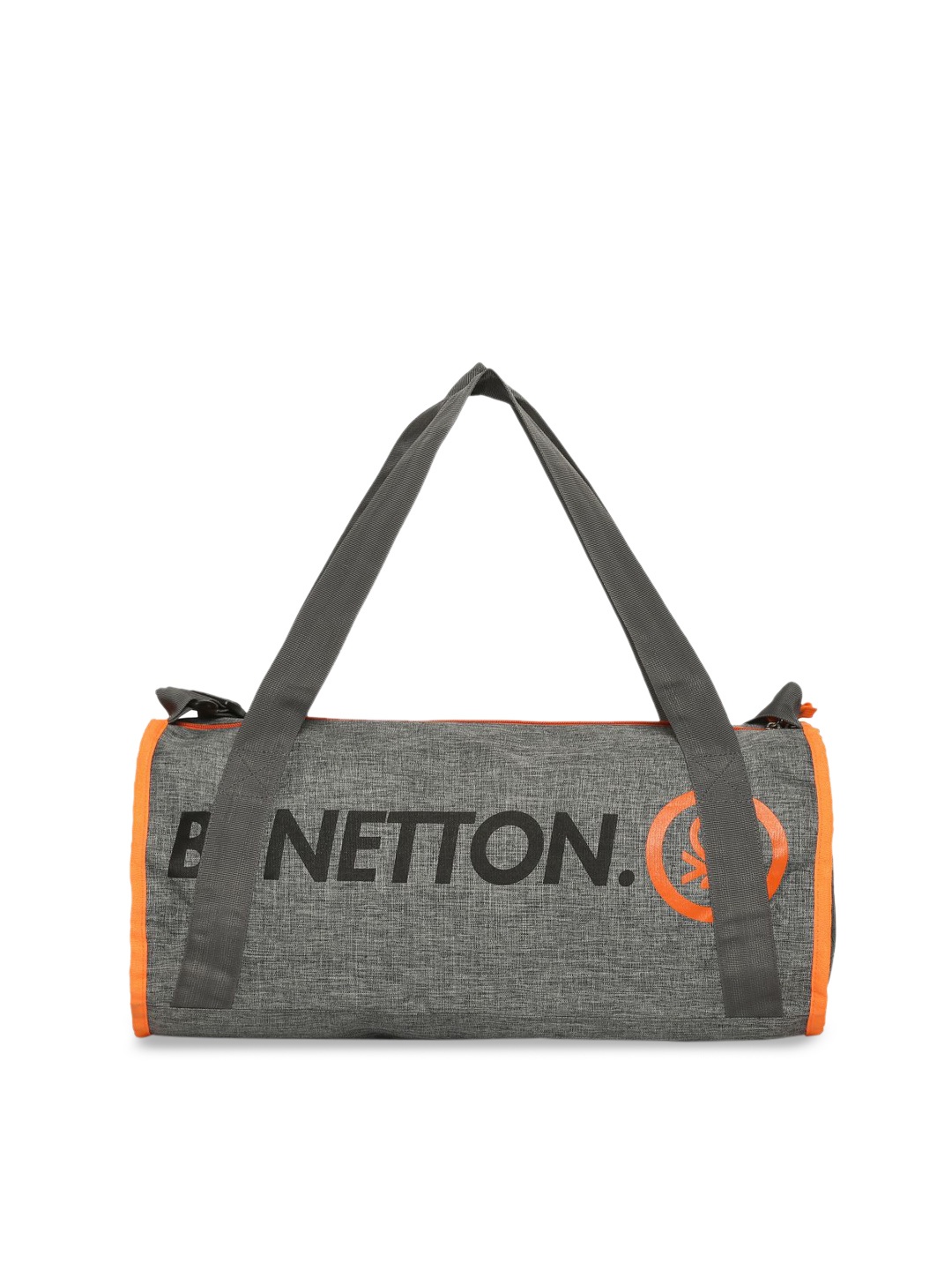 

United Colors of Benetton Unisex Grey Printed Medium Duffle Bag