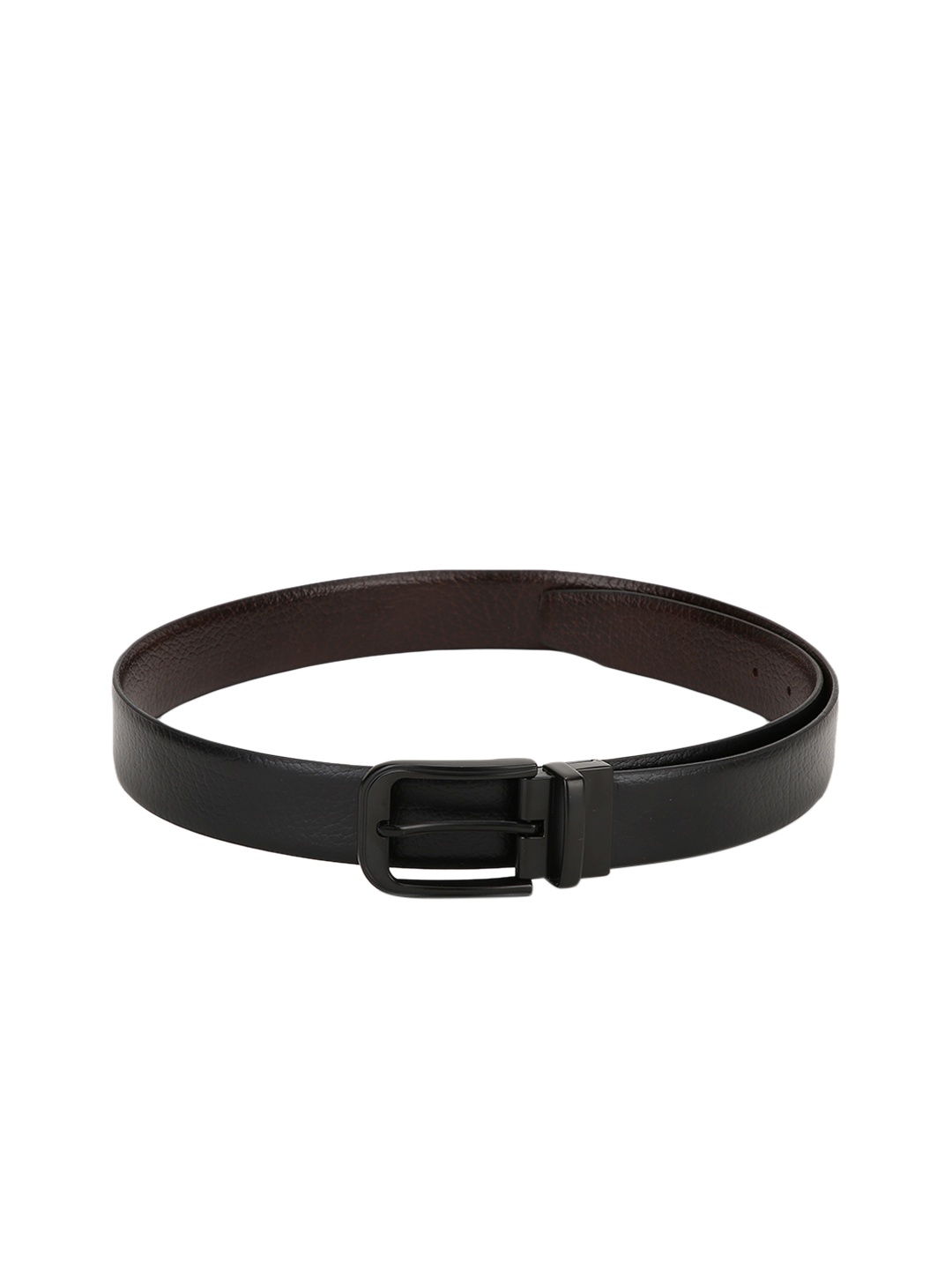 

Teakwood Leathers Men Black & Brown Solid Reversible Leather Belt