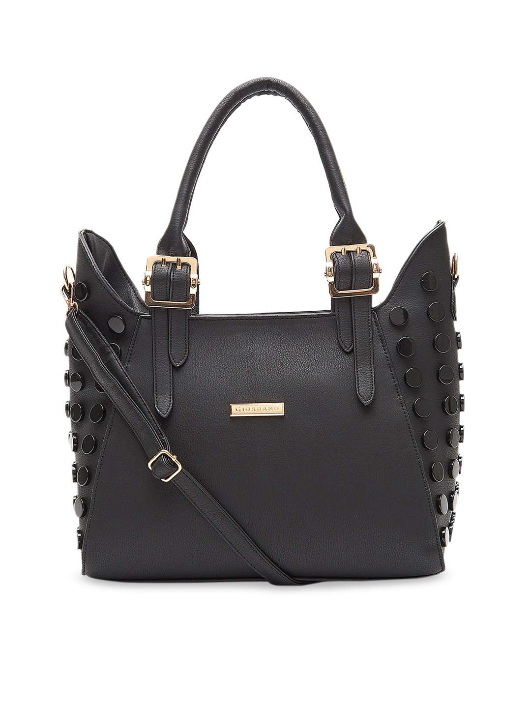 

GIORDANO Black Embellished Handheld Bag