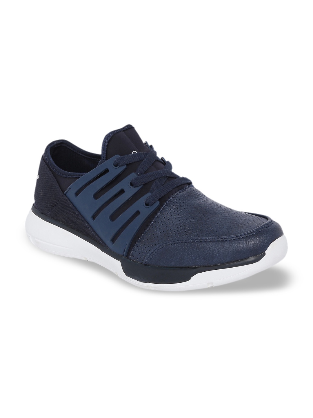 

GIORDANO Men Navy Blue Synthetic Running Shoes