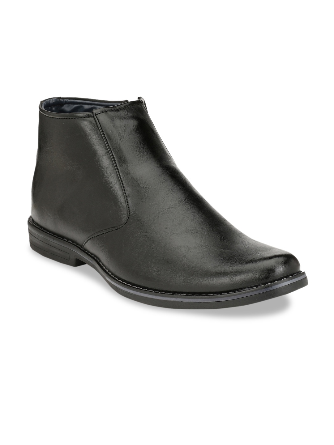 

Azzaro Black Men Black Solid Formal Boots