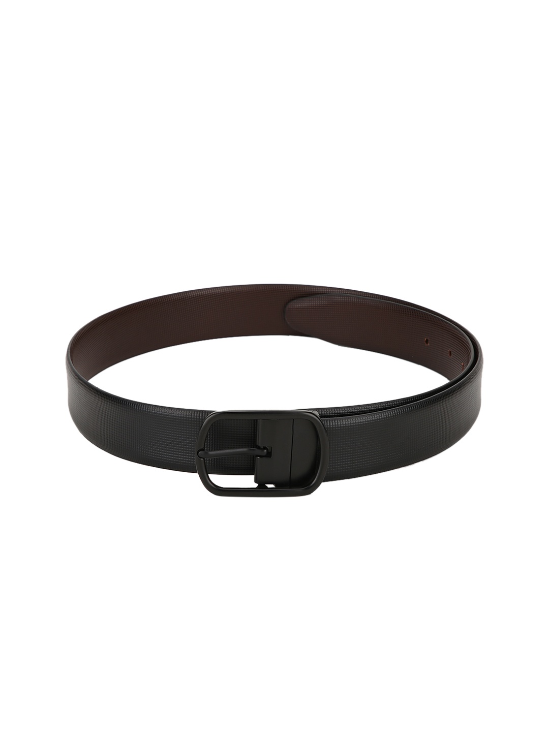 

Teakwood Leathers Men Black & Brown Solid Reversible Leather Belt