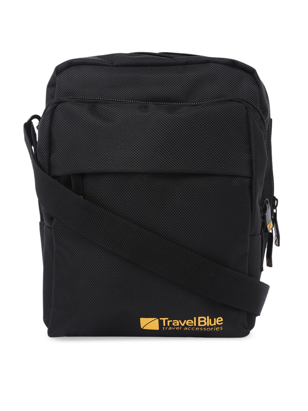 Travel Blue Unisex Black Solid Urban Messenger Bag