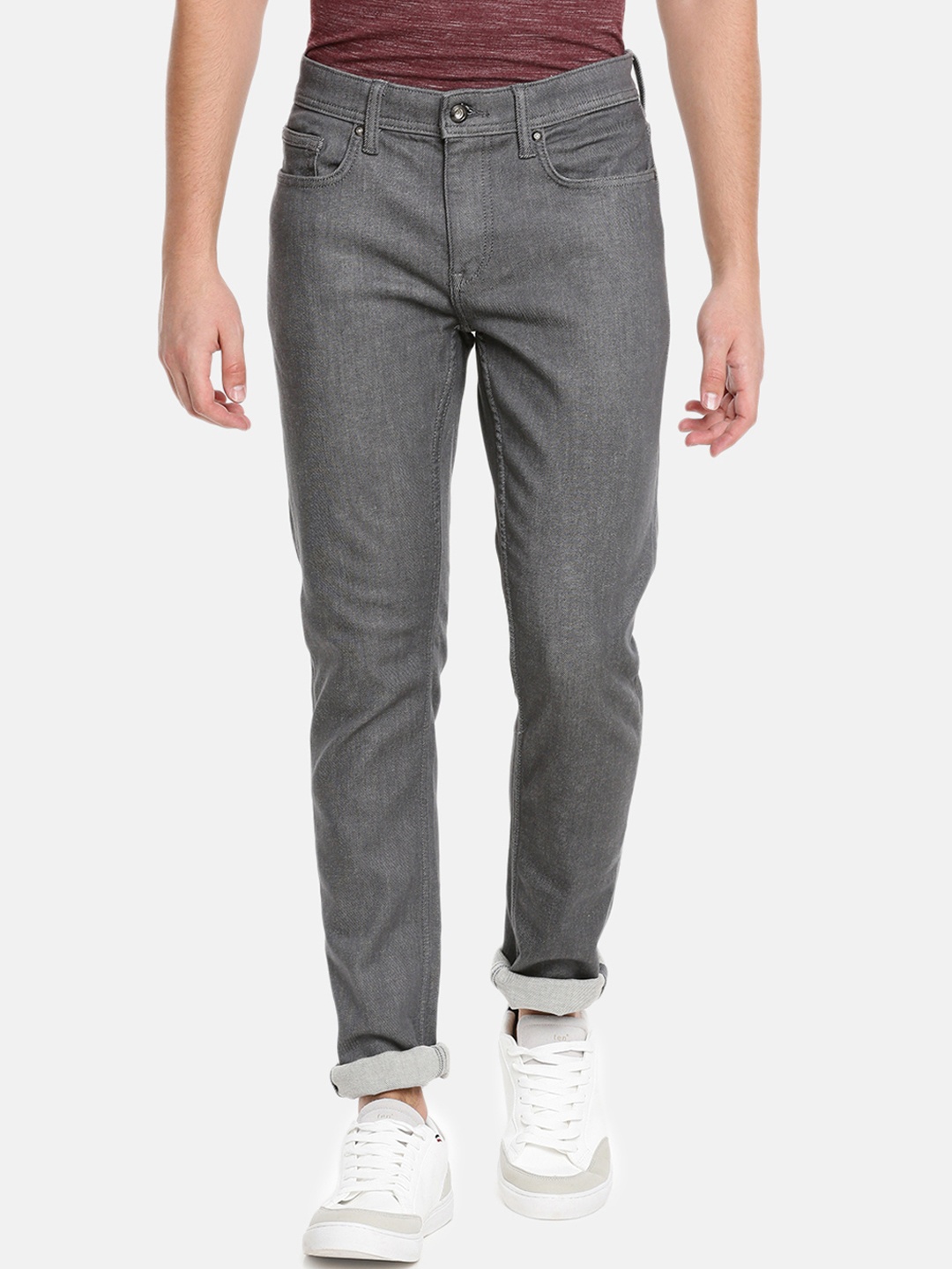 

Celio Men Grey Slim Fit Mid-Rise Clean Look Stretchable Jeans