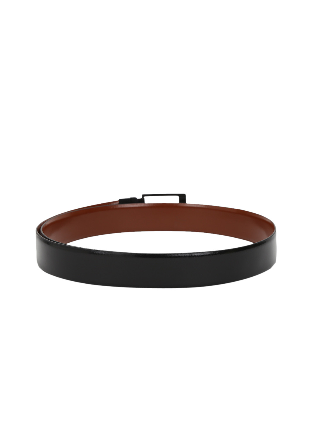

Teakwood Leathers Men Black & Brown Solid Reversible Leather Belt