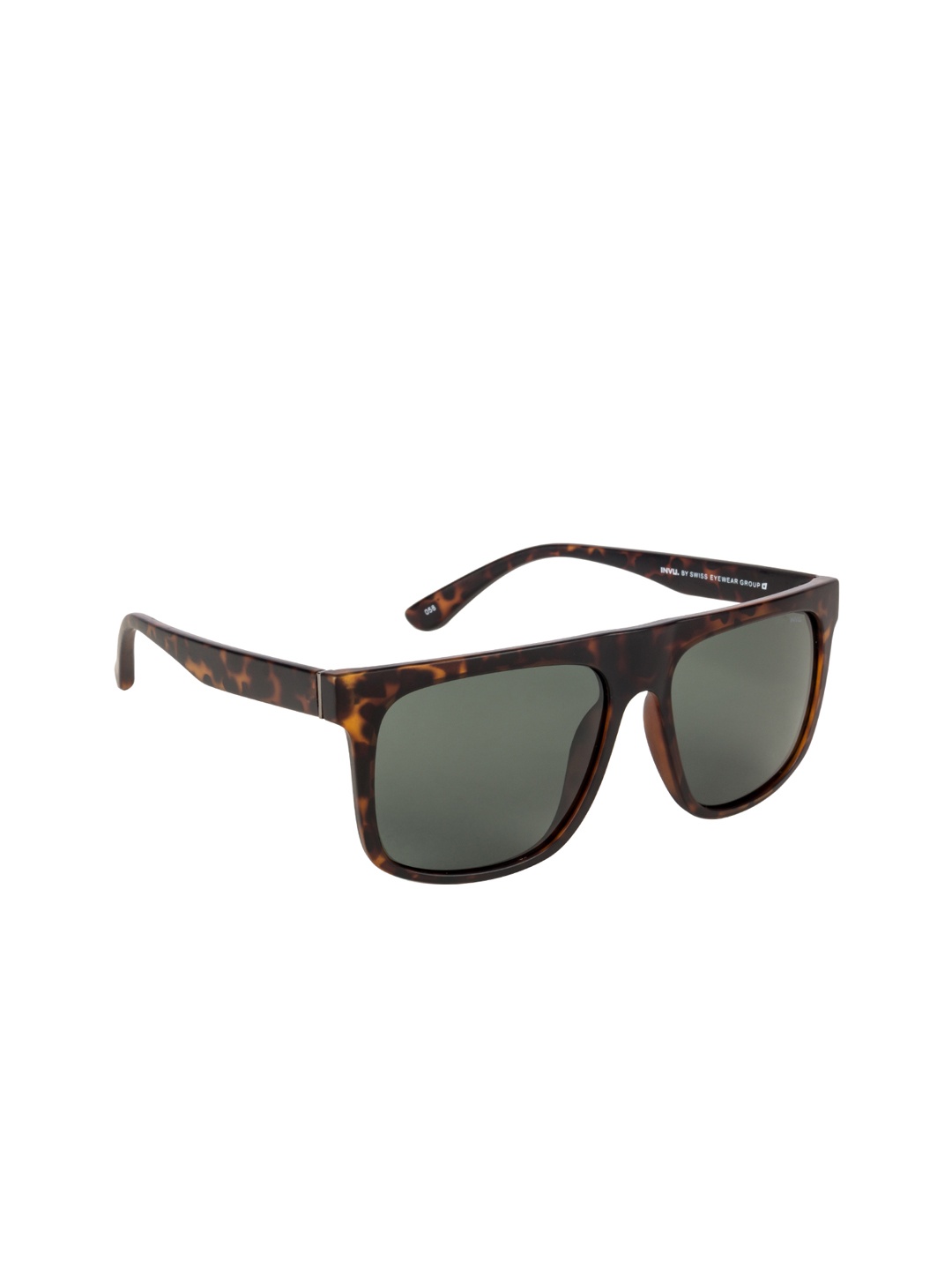 

INVU Men Square Sunglasses B2913B, Green