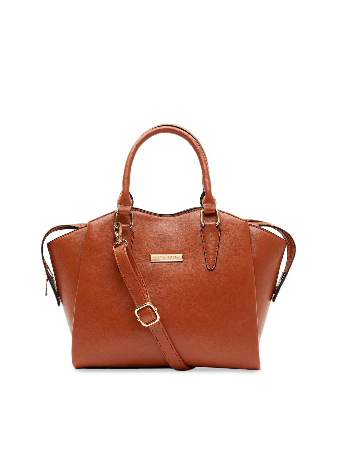 

GIORDANO Brown Solid Handheld Bag