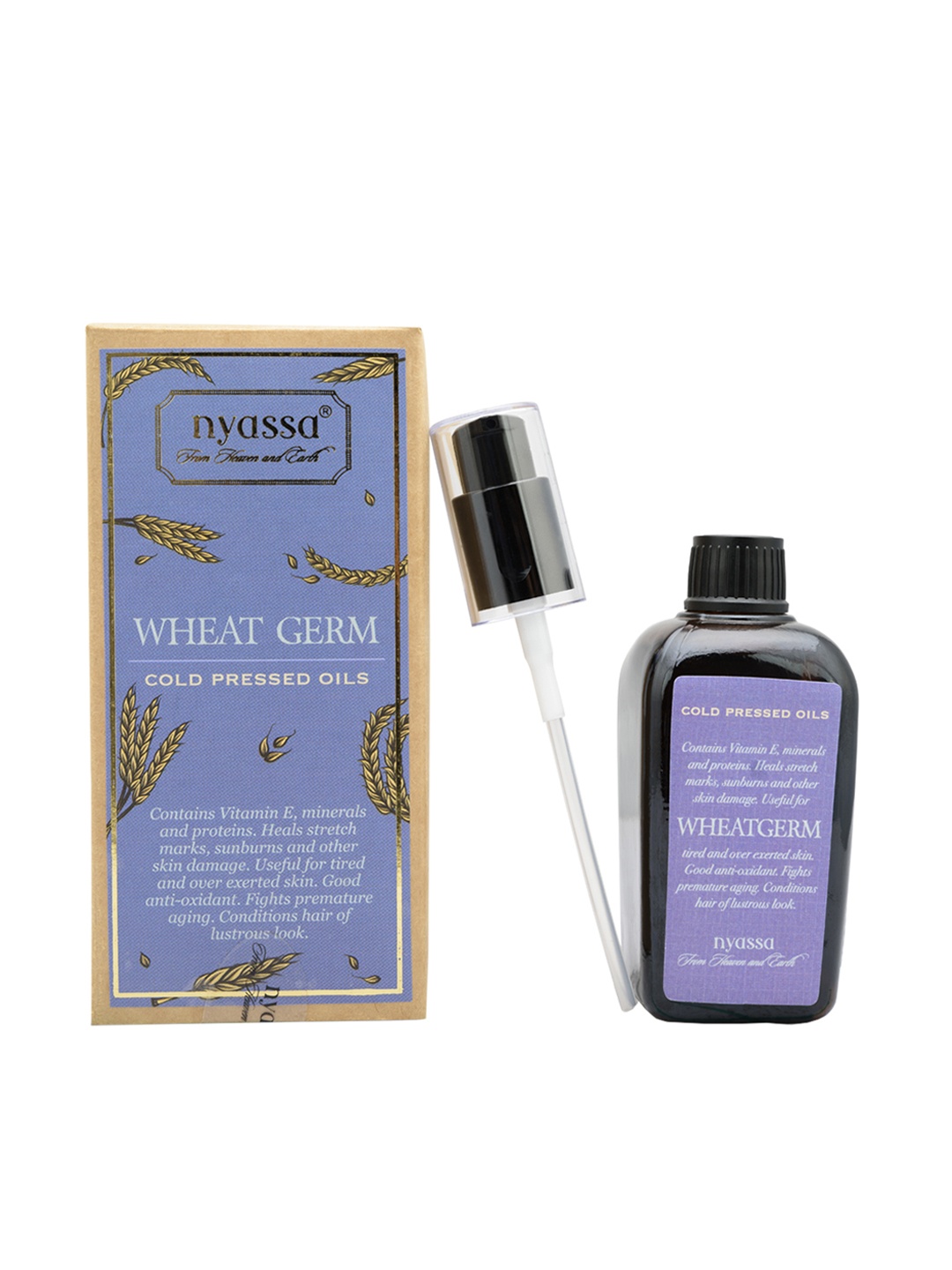

Nyassa Unisex Cold Pressed Wheatgerm Oil 100ml, Brown