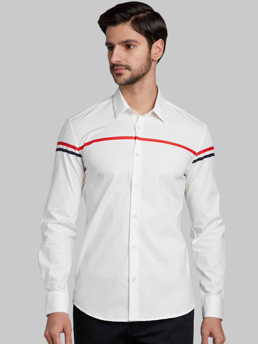 

Parx Men White Slim Fit Solid Casual Shirt