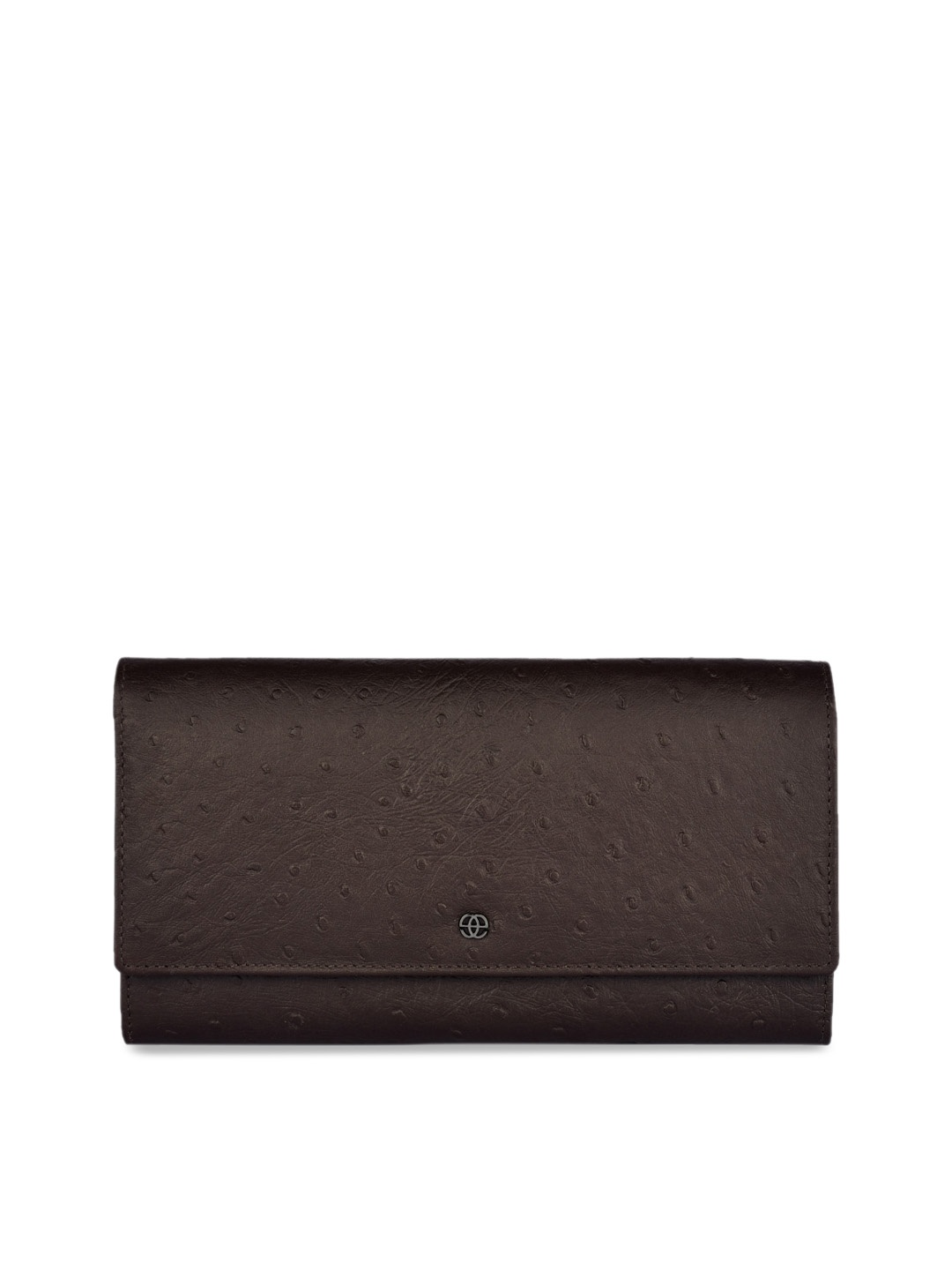 

Eske Unisex Brown Textured Genuine Leather Zephyr Wallet