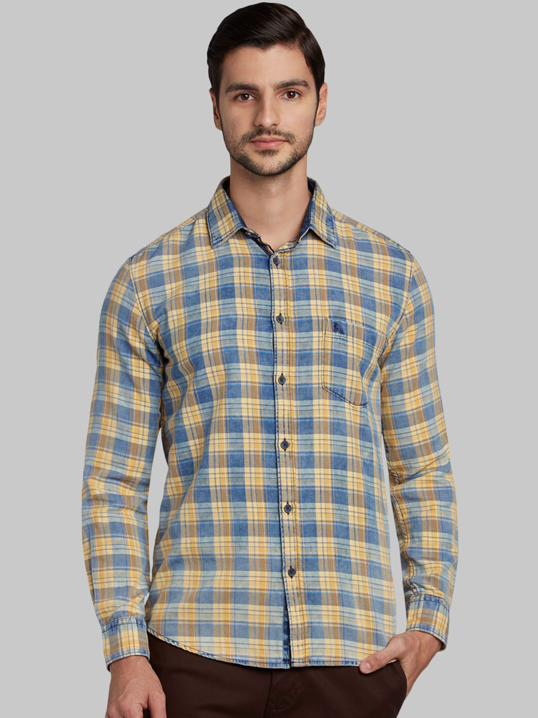 

Parx Men Multicoloured Slim Fit Checked Casual Shirt, Multi