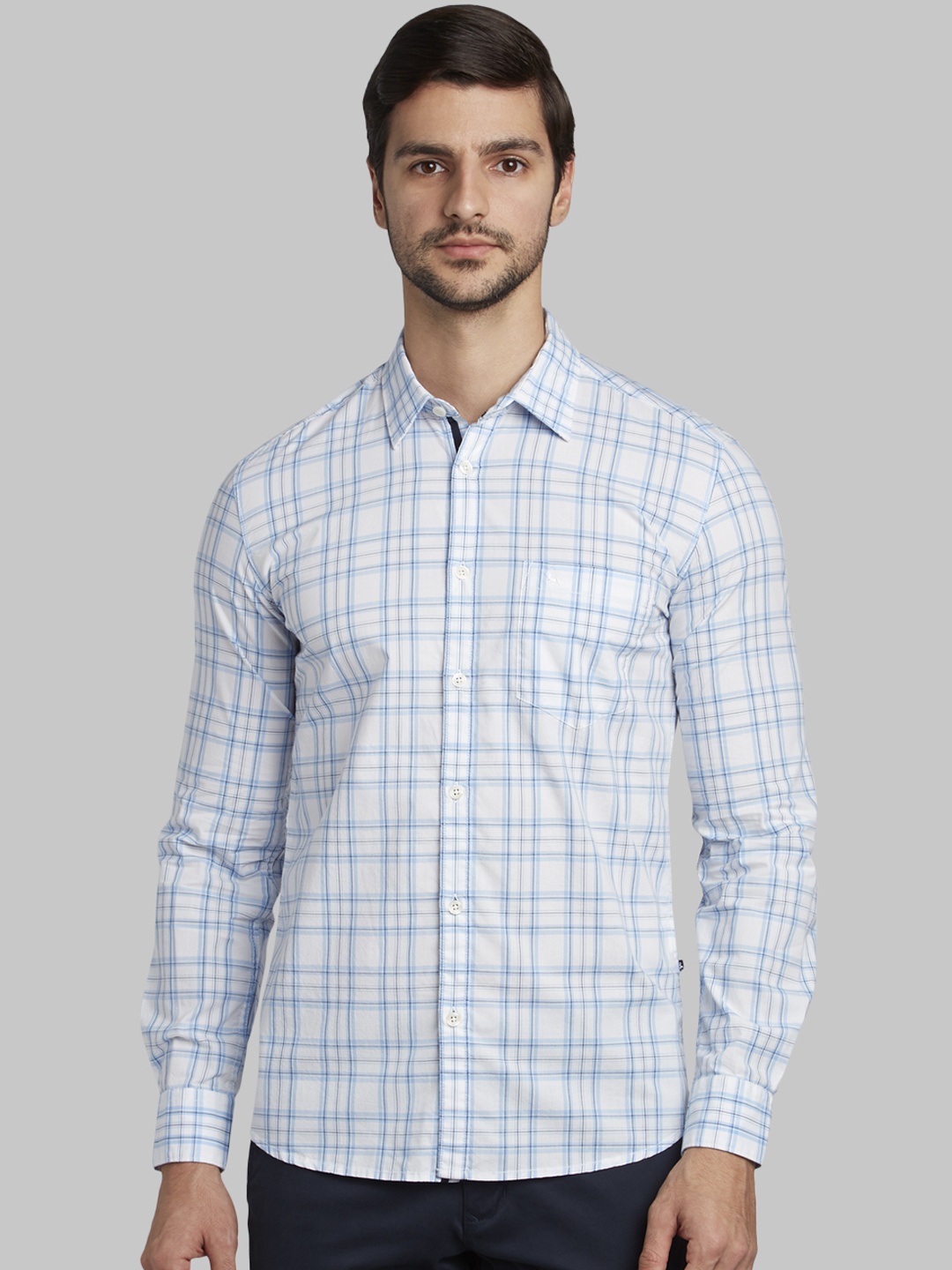 

Parx Men Multicoloured Slim Fit Checked Casual Shirt, Multi