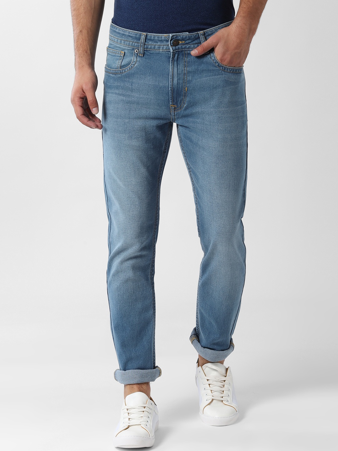 

Peter England Casuals Men Blue Tapered Fit Jeans